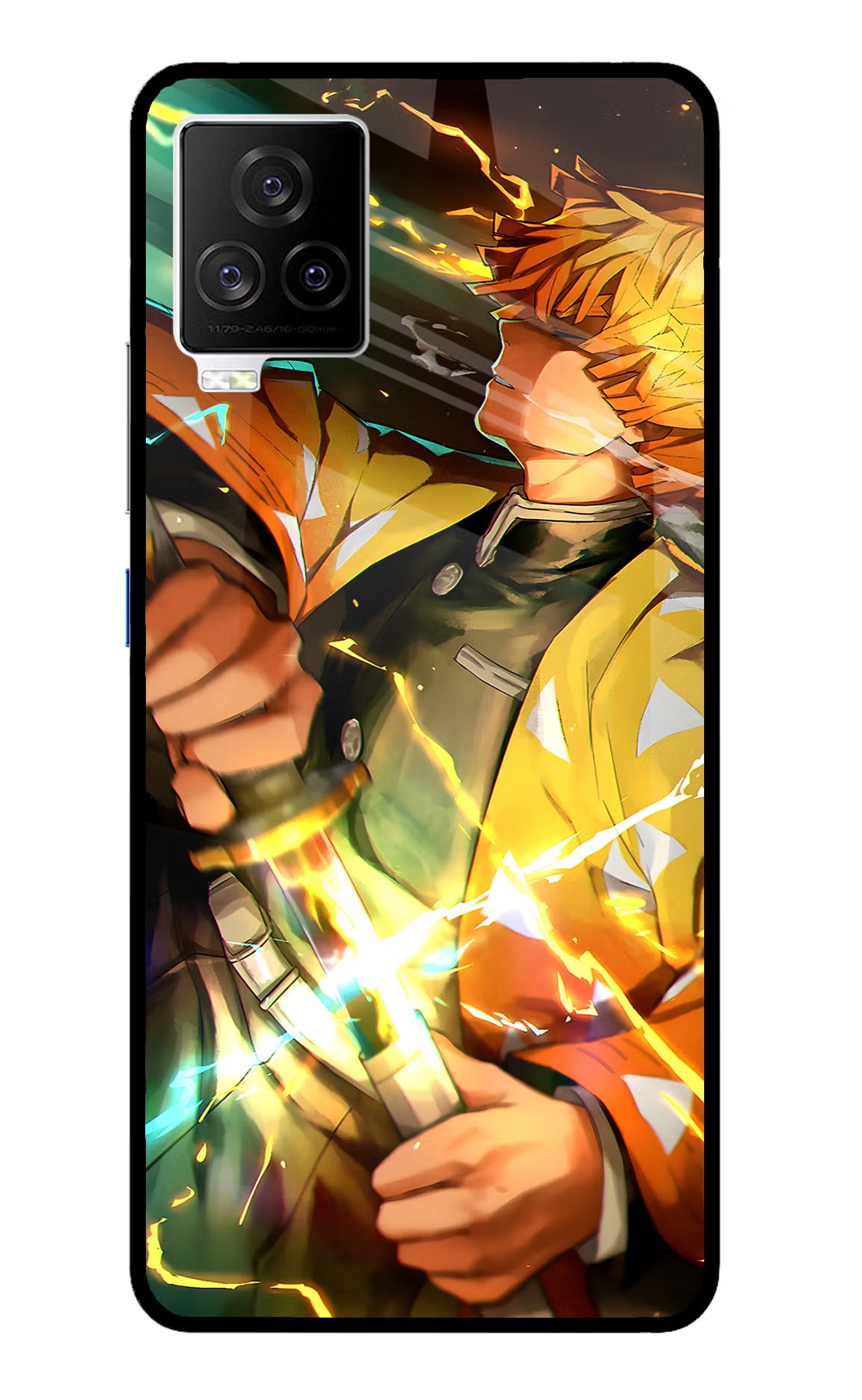 Demon Slayer iQOO 7 Legend 5G Back Cover - Demon Slayer iQOO 7 Legend 5G Glass Case Back Cover by Casekaro Demon Slayer iQOO 7 Legend 5G Glass Case Back Cover by Casekaro