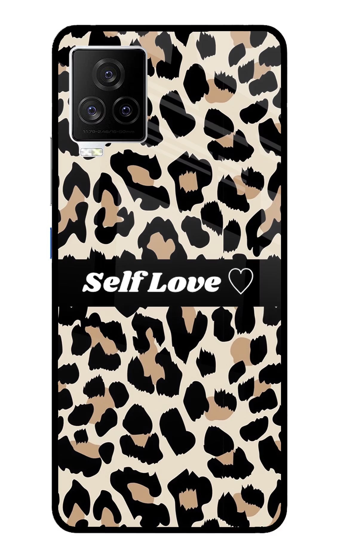 Leopard Print Self Love iQOO 7 Legend 5G Back Cover - Leopard Print Self Love iQOO 7 Legend 5G Glass Case Back Cover by Casekaro Leopard Print Self Love iQOO 7 Legend 5G Glass Case Back Cover by Casekaro