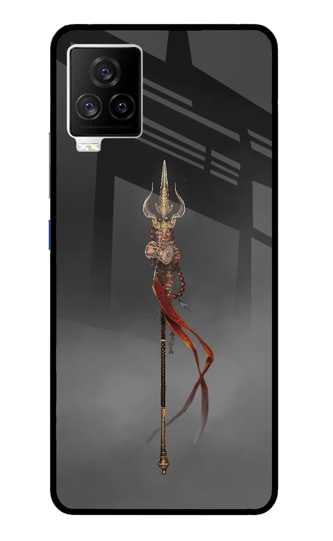 Shiv Trishul iQOO 7 Legend 5G Back Cover - Shiv Trishul iQOO 7 Legend 5G Glass Case Back Cover by Casekaro Shiv Trishul iQOO 7 Legend 5G Glass Case Back Cover by Casekaro