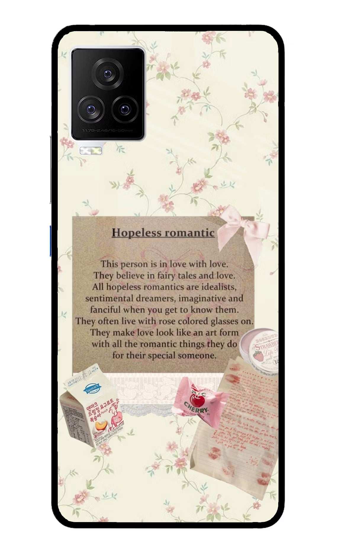 Hopeless Romantic iQOO 7 Legend 5G Back Cover - Hopeless Romantic iQOO 7 Legend 5G Glass Case Back Cover by Casekaro Hopeless Romantic iQOO 7 Legend 5G Glass Case Back Cover by Casekaro