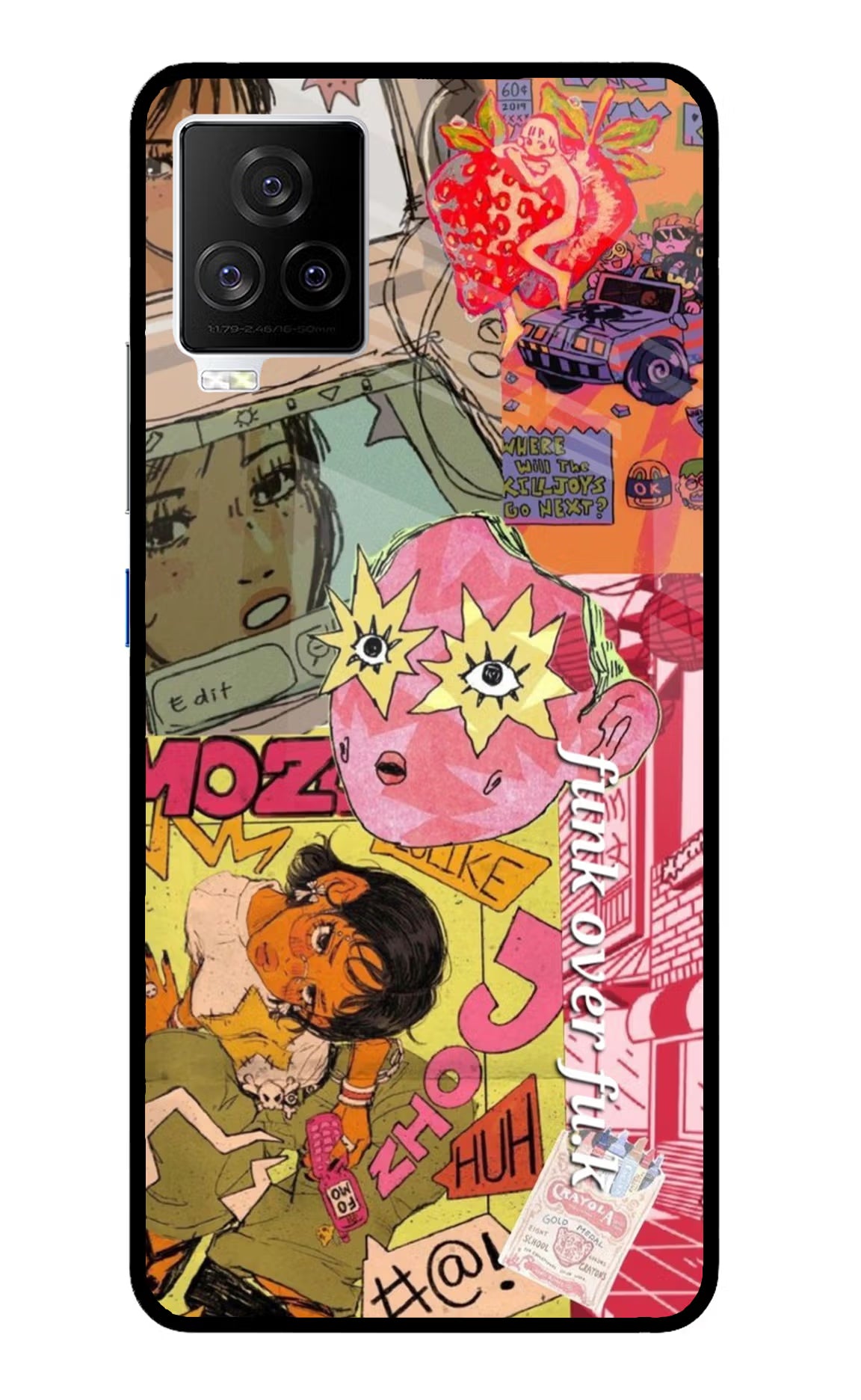 Funkover iQOO 7 Legend 5G Back Cover - Funkover iQOO 7 Legend 5G Glass Case Back Cover by Casekaro Funkover iQOO 7 Legend 5G Glass Case Back Cover by Casekaro