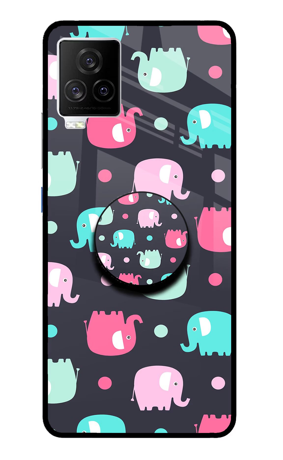 Baby Elephants iQOO 7 Legend 5G Pop Case - Baby Elephants iQOO 7 Legend 5G Pop Case by Casekaro Baby Elephants iQOO 7 Legend 5G Pop Case by Casekaro
