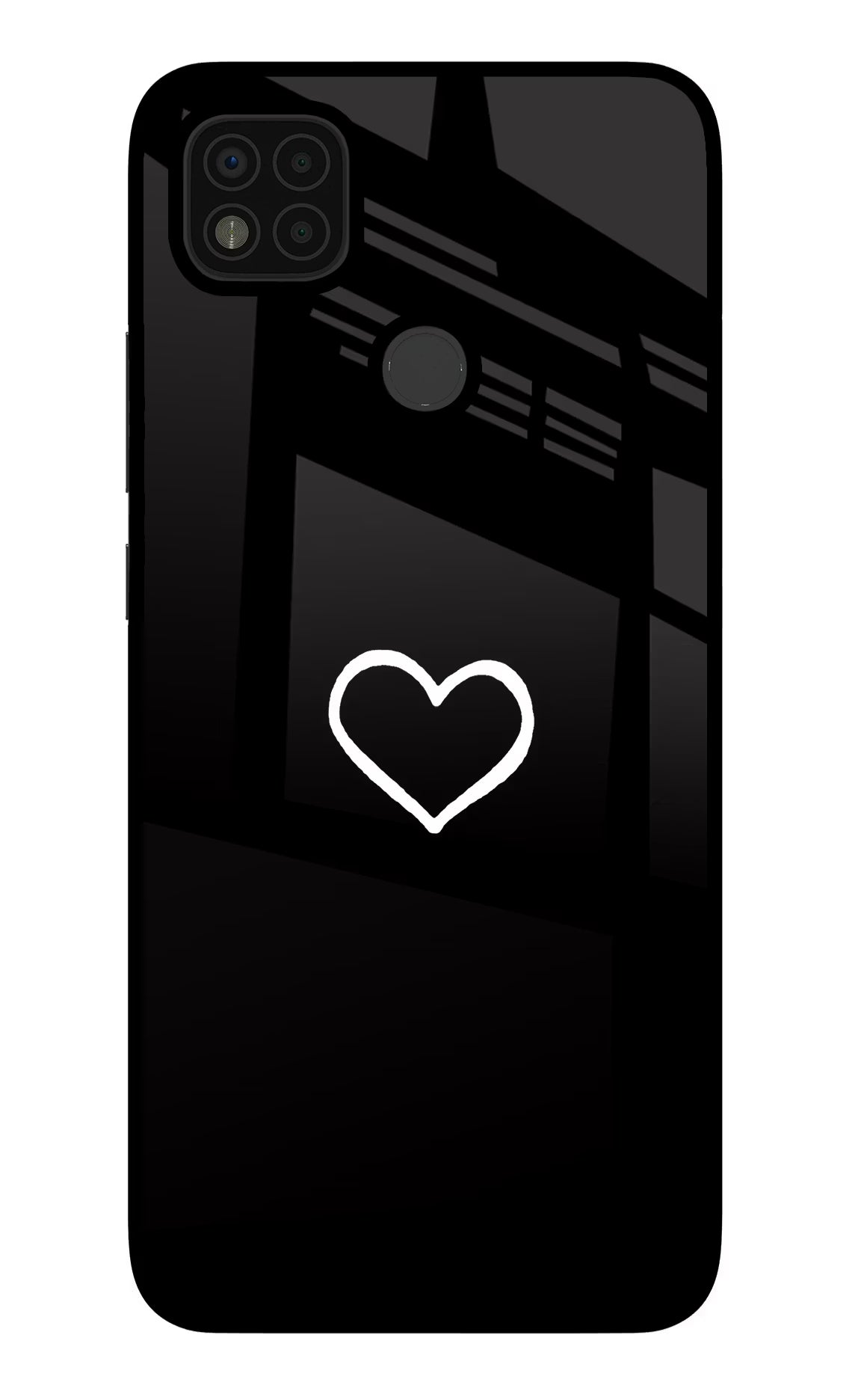 Heart Poco C31 Glass Case - Heart Poco C31 Glass Case Heart Poco C31 Glass Case