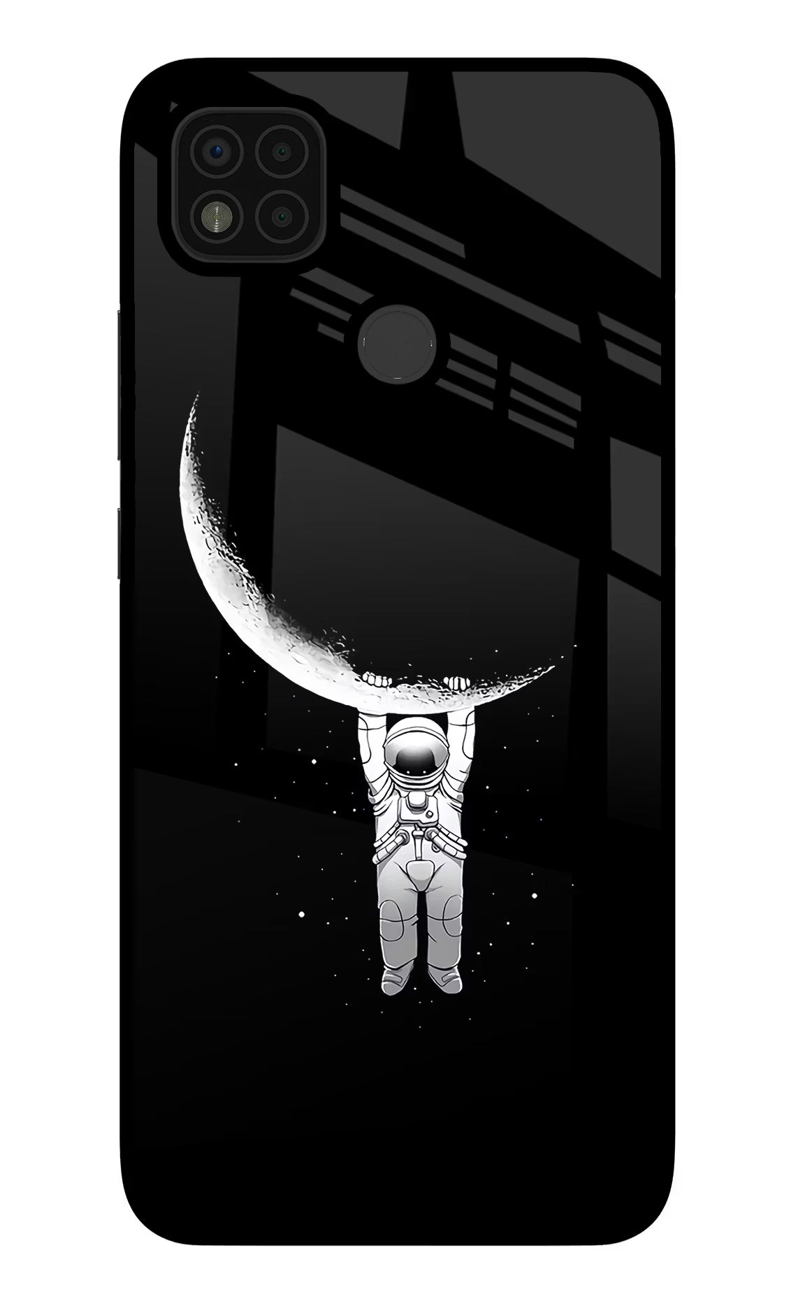 Moon Space Poco C31 Glass Case - Moon Space Poco C31 Glass Case Moon Space Poco C31 Glass Case