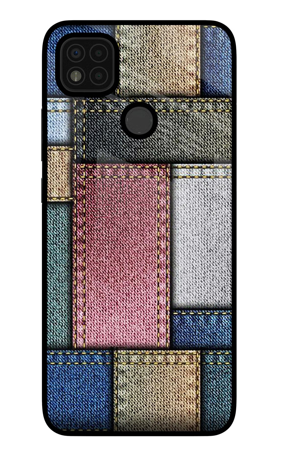 Multicolor Jeans Poco C31 Glass Case - Multicolor Jeans Poco C31 Glass Case Multicolor Jeans Poco C31 Glass Case