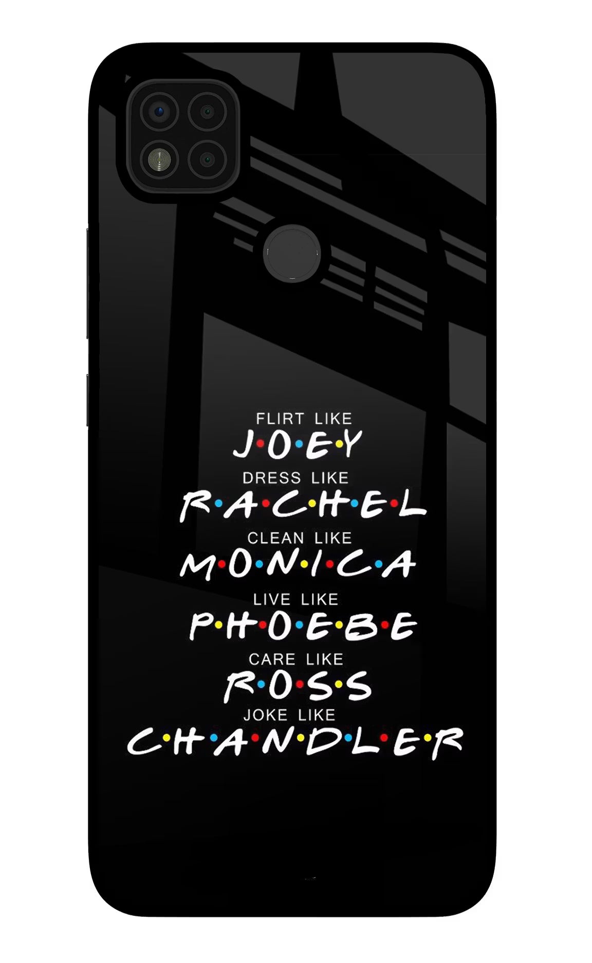 FRIENDS Character Poco C31 Glass Case - FRIENDS Character Poco C31 Glass Case FRIENDS Character Poco C31 Glass Case