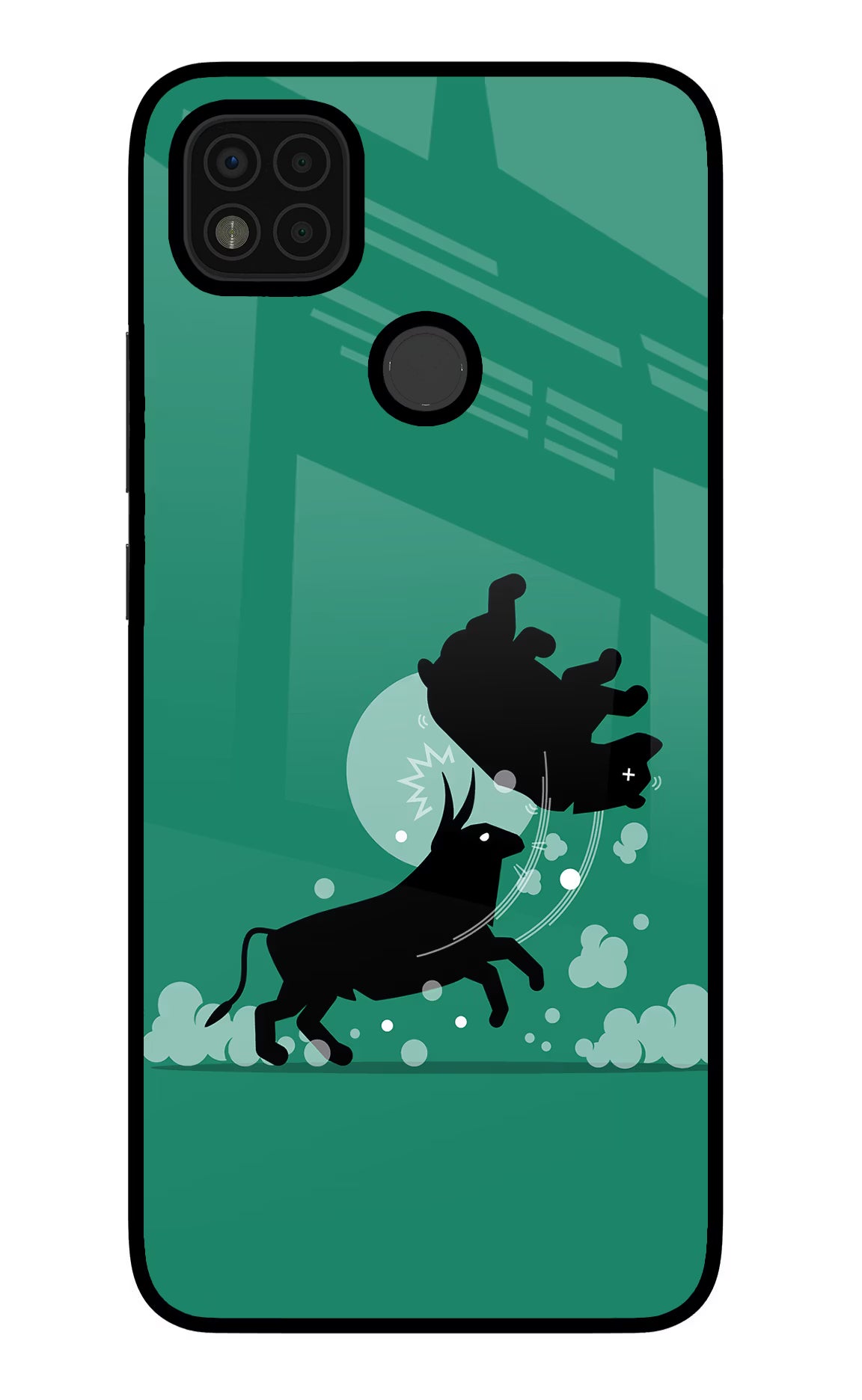 Bull Conqueror Poco C31 Glass Case - Bull Conqueror Poco C31 Glass Case Bull Conqueror Poco C31 Glass Case