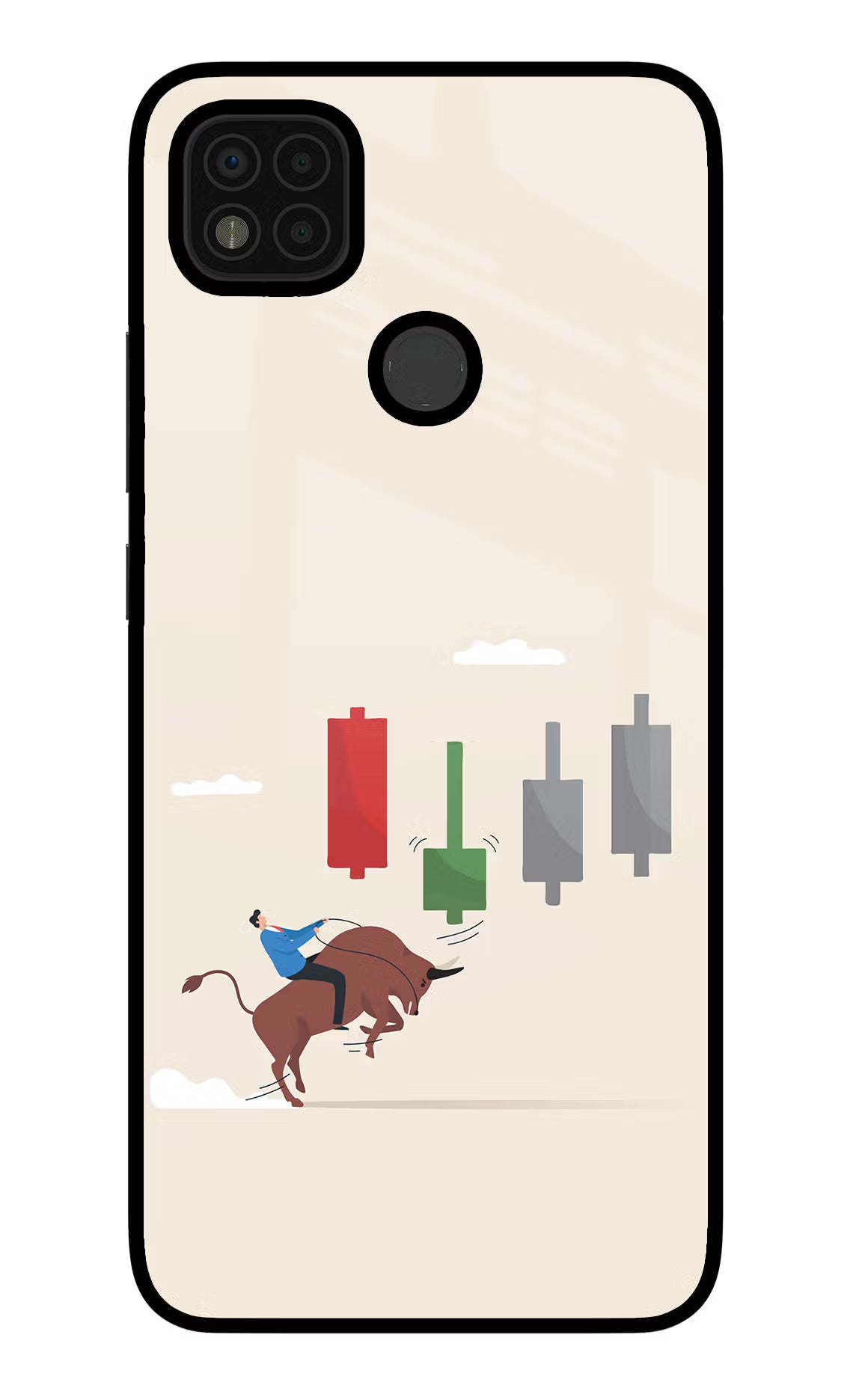 Bull Trading Momentum Poco C31 Glass Case - Bull Trading Momentum Poco C31 Glass Case Bull Trading Momentum Poco C31 Glass Case