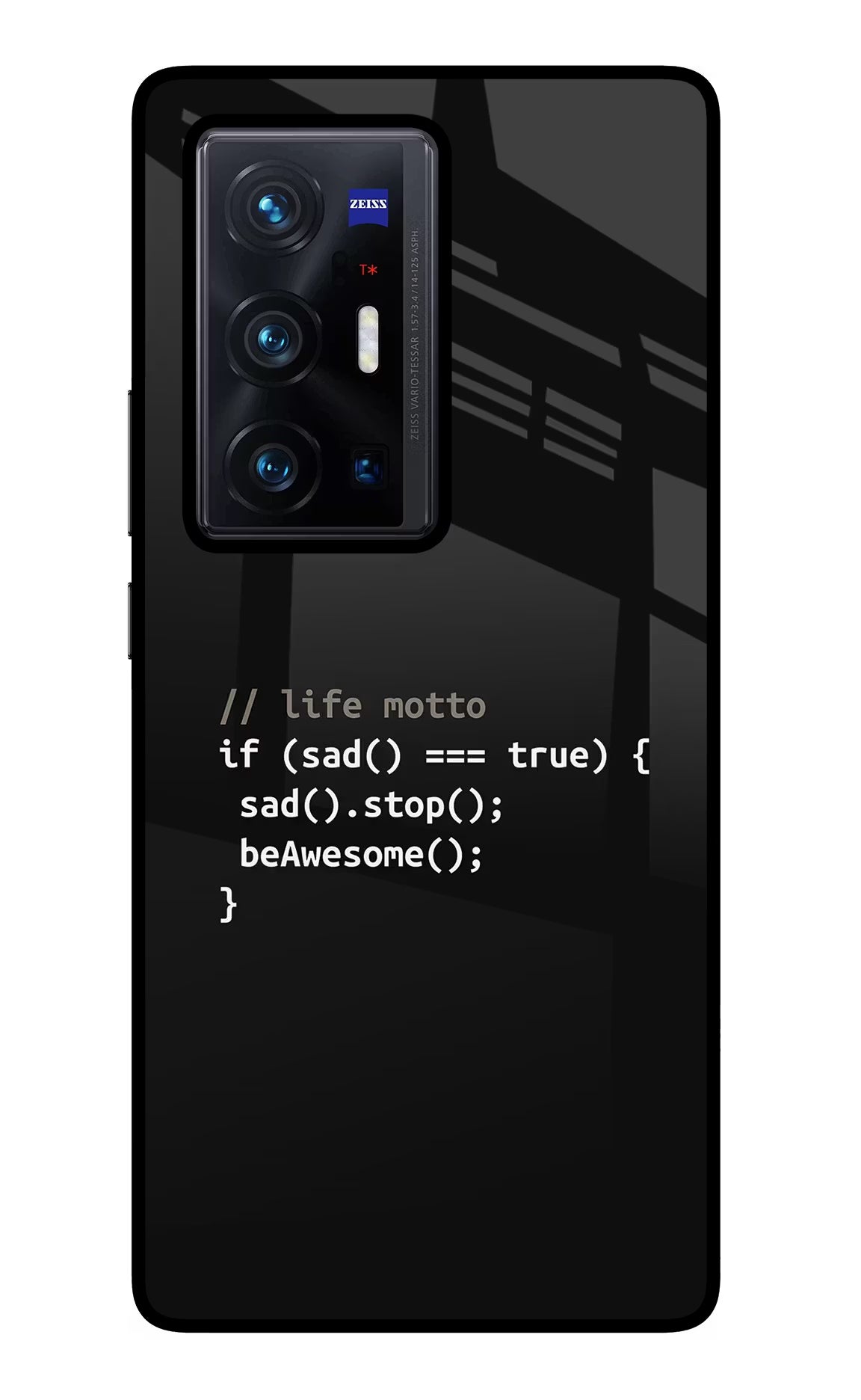 Life Motto Code Vivo X70 Pro+ Back Cover - Life Motto Code Vivo X70 Pro+ Glass Case Back Cover by Casekaro Life Motto Code Vivo X70 Pro+ Glass Case Back Cover by Casekaro