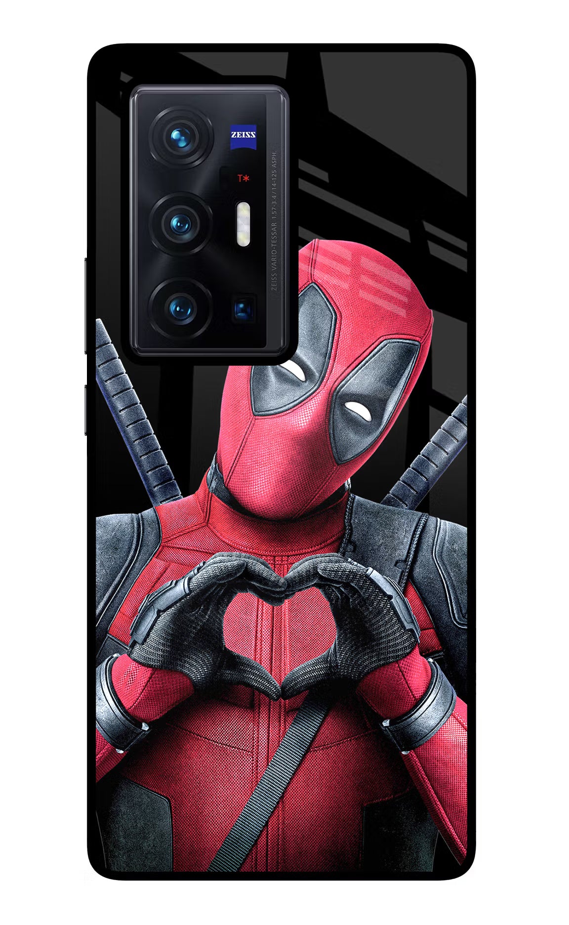 Deadpool Vivo X70 Pro+ Glass Case - Deadpool Vivo X70 Pro+ Glass Case Deadpool Vivo X70 Pro+ Glass Case