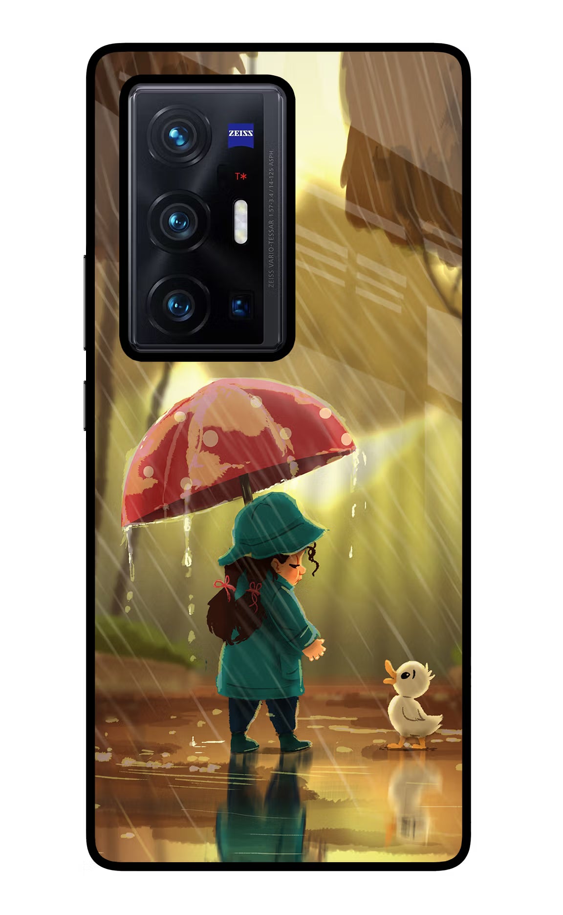 Rainy Day Vivo X70 Pro+ Glass Case - Rainy Day Vivo X70 Pro+ Glass Case Rainy Day Vivo X70 Pro+ Glass Case