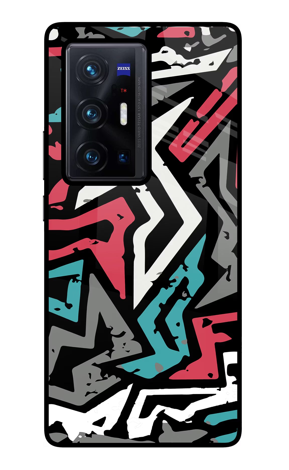 Geometric Graffiti Vivo X70 Pro+ Glass Case - Geometric Graffiti Vivo X70 Pro+ Glass Case Geometric Graffiti Vivo X70 Pro+ Glass Case