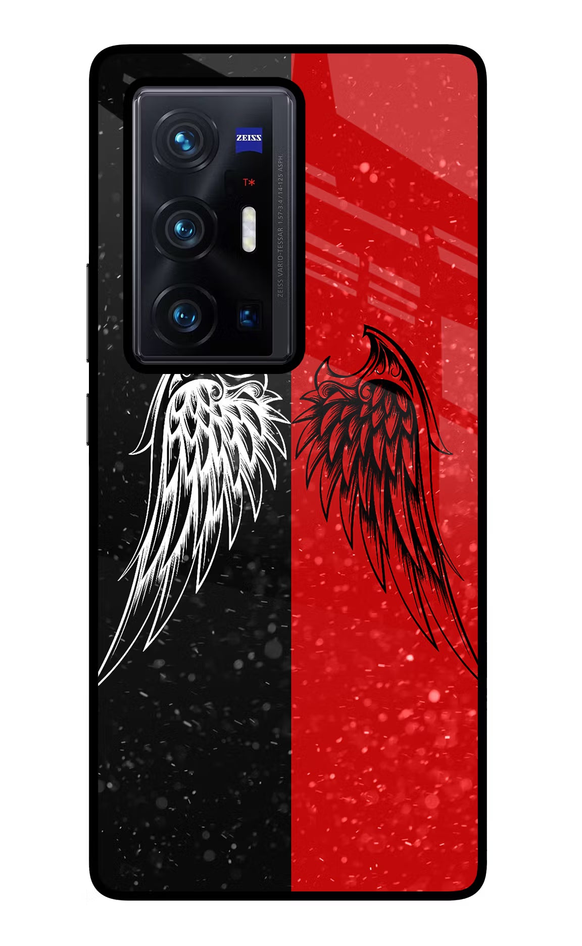 Wings Vivo X70 Pro+ Back Cover - Wings Vivo X70 Pro+ Glass Case Back Cover by Casekaro Wings Vivo X70 Pro+ Glass Case Back Cover by Casekaro