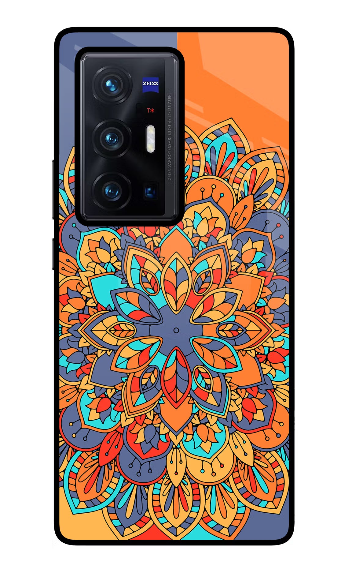 Color Mandala Vivo X70 Pro+ Glass Case - Color Mandala Vivo X70 Pro+ Glass Case Color Mandala Vivo X70 Pro+ Glass Case