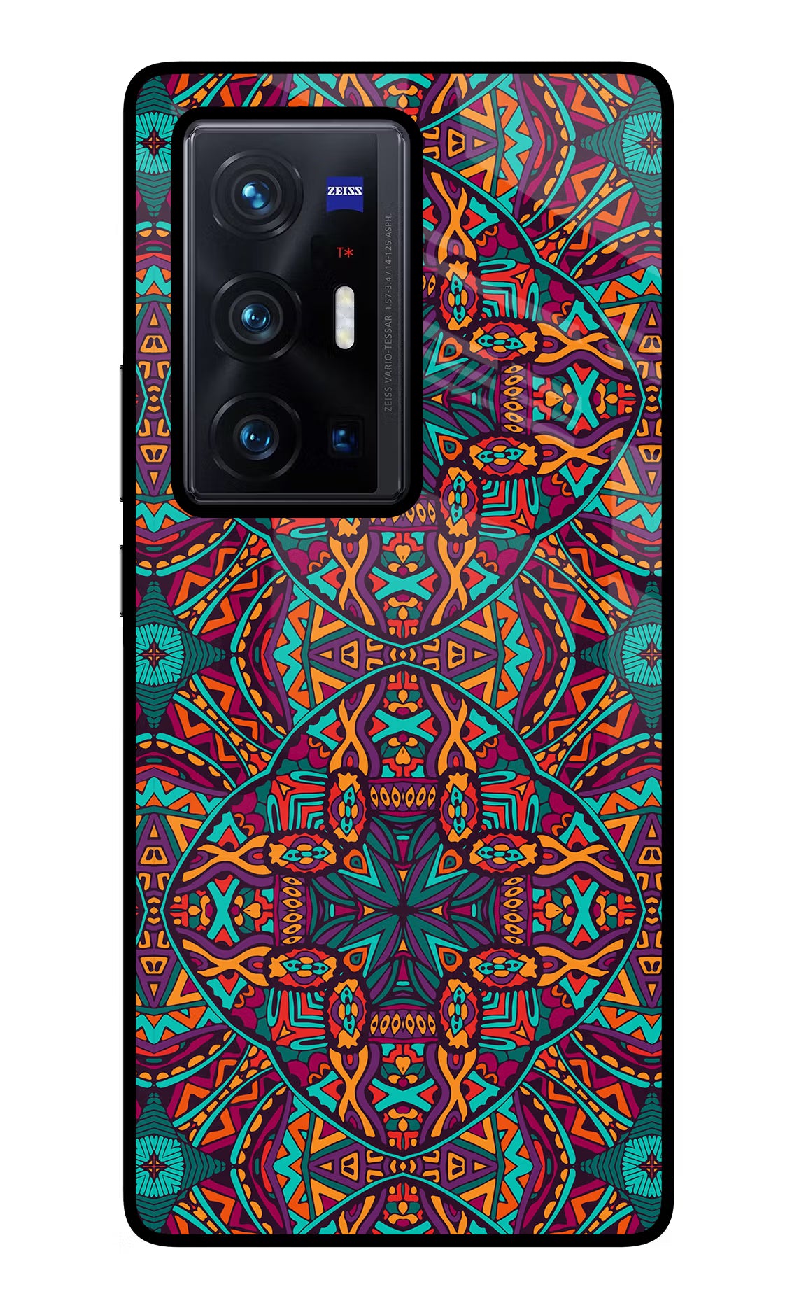 Colour Mandala Vivo X70 Pro+ Glass Case - Colour Mandala Vivo X70 Pro+ Glass Case Colour Mandala Vivo X70 Pro+ Glass Case