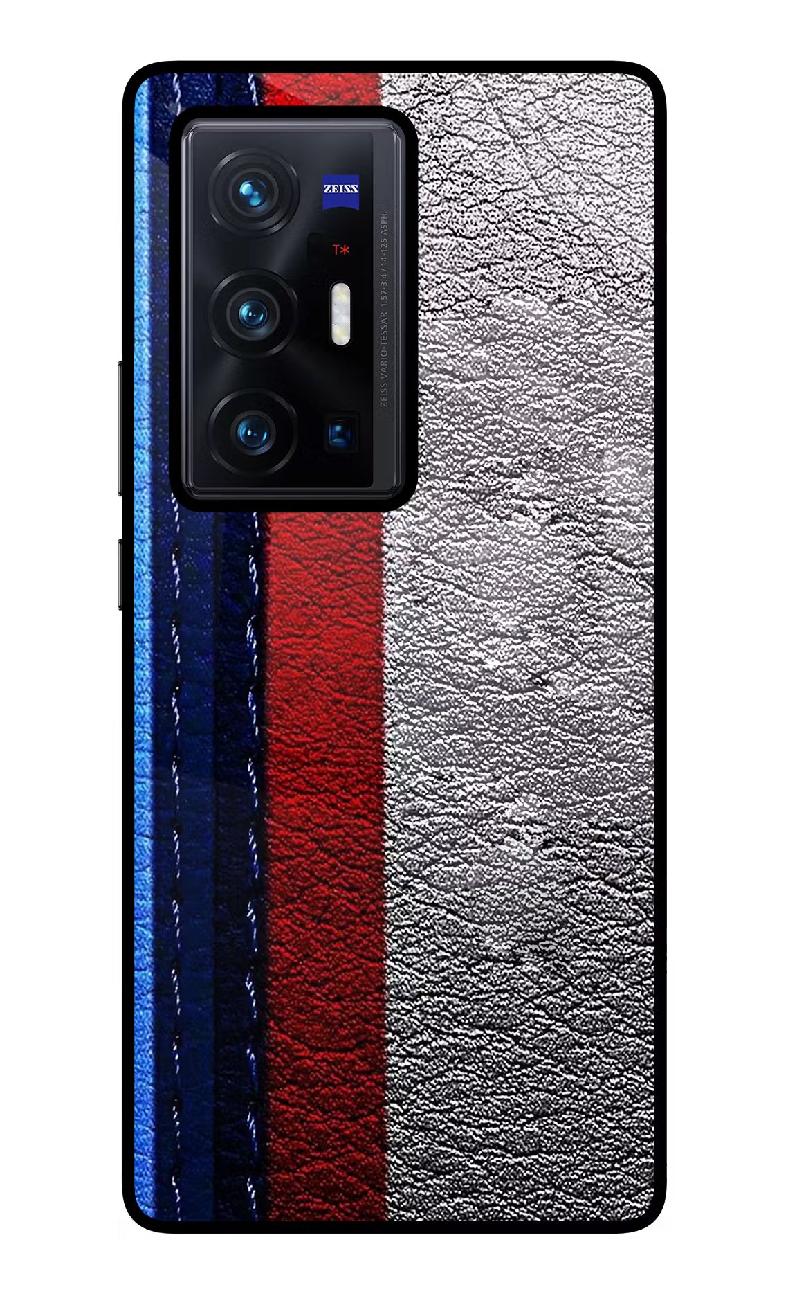 BMW Stripes Vivo X70 Pro+ Back Cover - BMW Stripes Vivo X70 Pro+ Glass Case Back Cover by Casekaro BMW Stripes Vivo X70 Pro+ Glass Case Back Cover by Casekaro