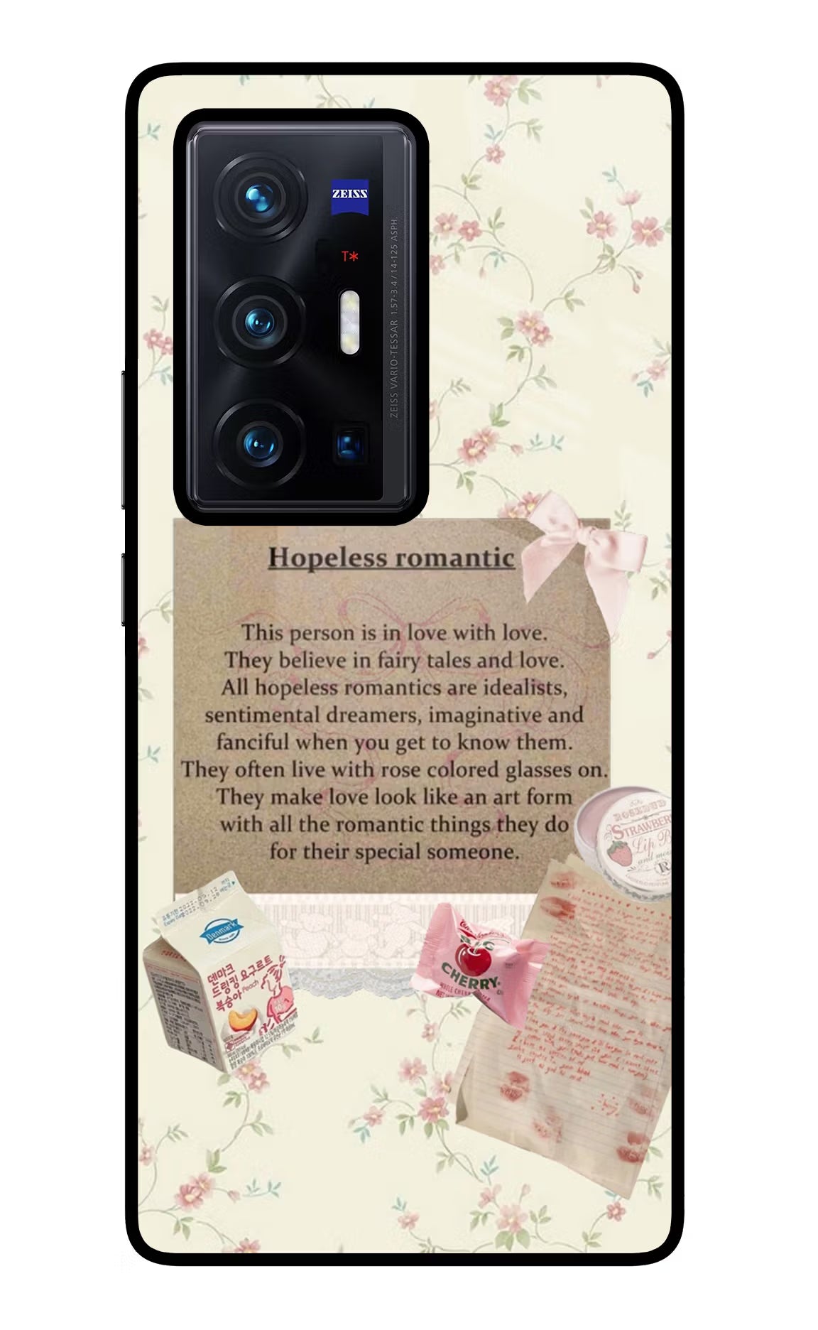 Hopeless Romantic Vivo X70 Pro+ Glass Case - Hopeless Romantic Vivo X70 Pro+ Glass Case Hopeless Romantic Vivo X70 Pro+ Glass Case