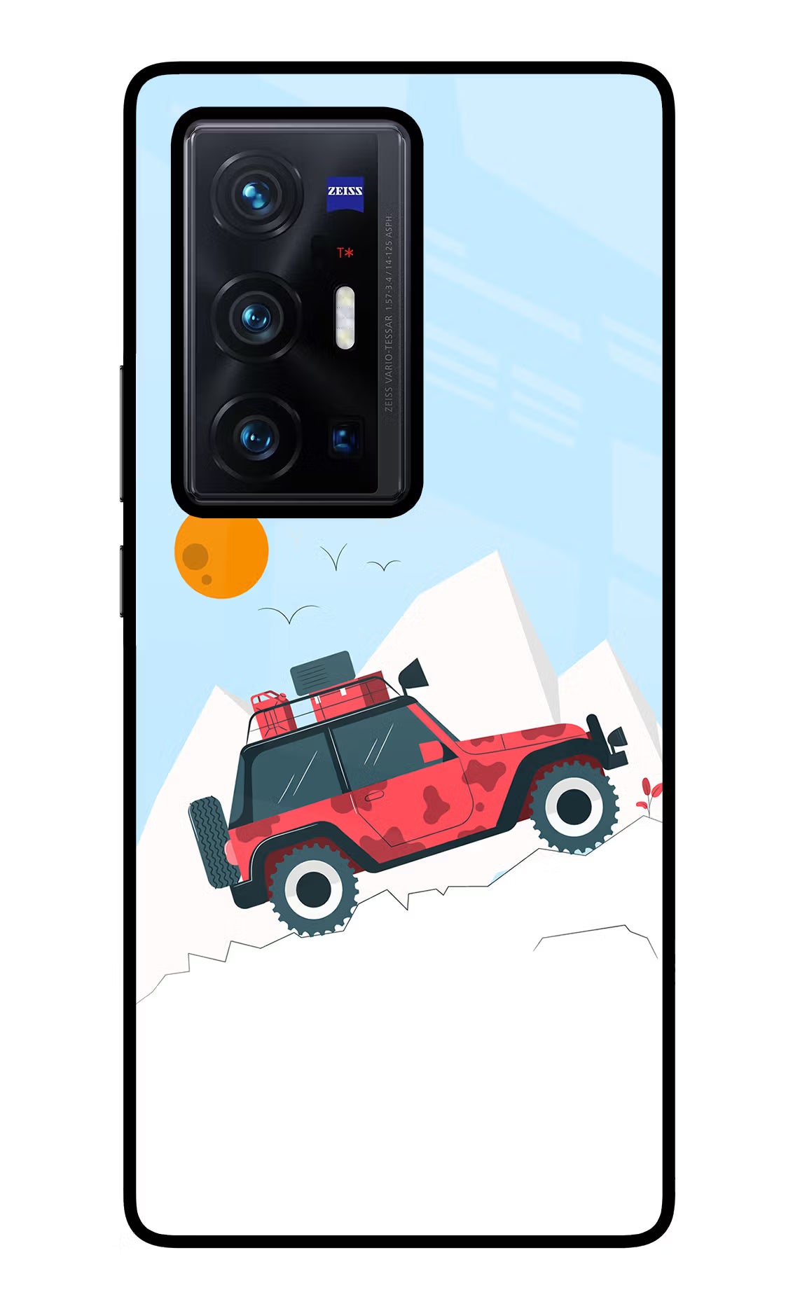 Mountain Trail Beast Vivo X70 Pro+ Back Cover - Mountain Trail Beast Vivo X70 Pro+ Glass Case Back Cover by Casekaro Mountain Trail Beast Vivo X70 Pro+ Glass Case Back Cover by Casekaro