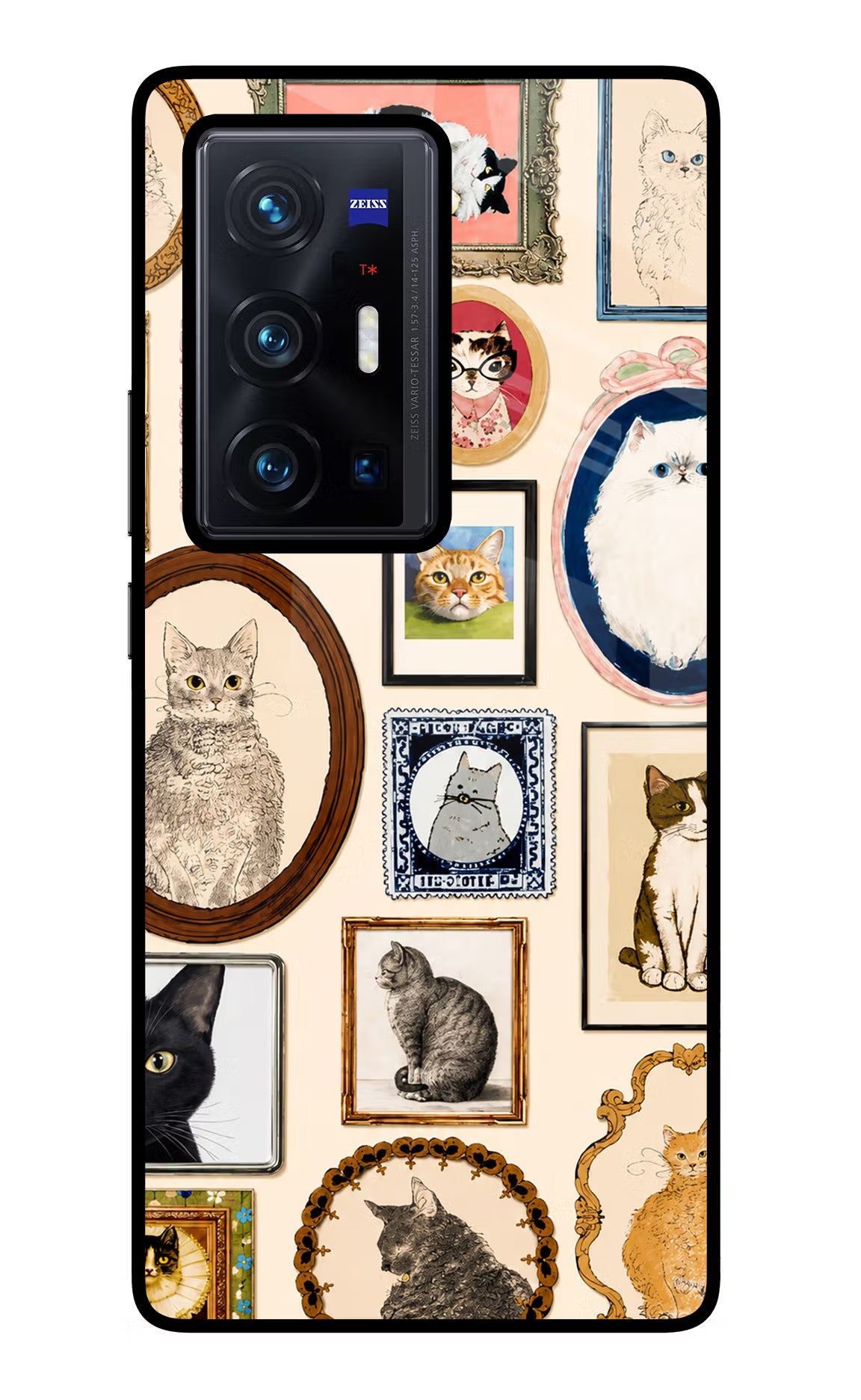 Mirror Cats Vivo X70 Pro+ Glass Case - Mirror Cats Vivo X70 Pro+ Glass Case Mirror Cats Vivo X70 Pro+ Glass Case