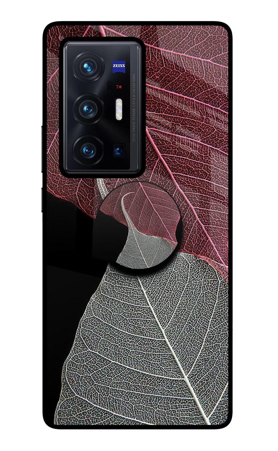 Leaf Pattern Vivo X70 Pro+ Glass Case - Leaf Pattern Vivo X70 Pro+ Glass Case Leaf Pattern Vivo X70 Pro+ Glass Case