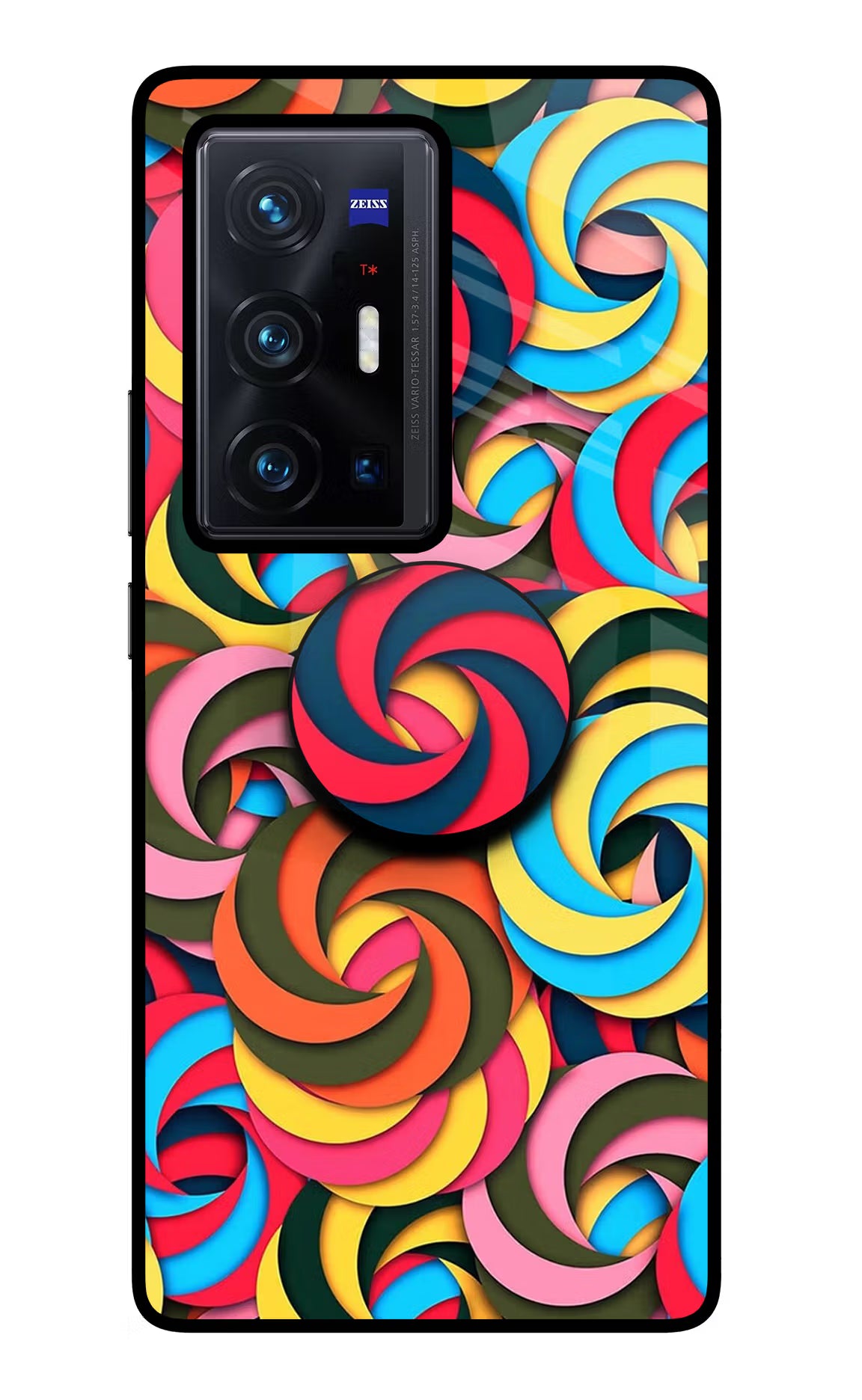 Spiral Pattern Vivo X70 Pro+ Glass Case - Spiral Pattern Vivo X70 Pro+ Glass Case Spiral Pattern Vivo X70 Pro+ Glass Case