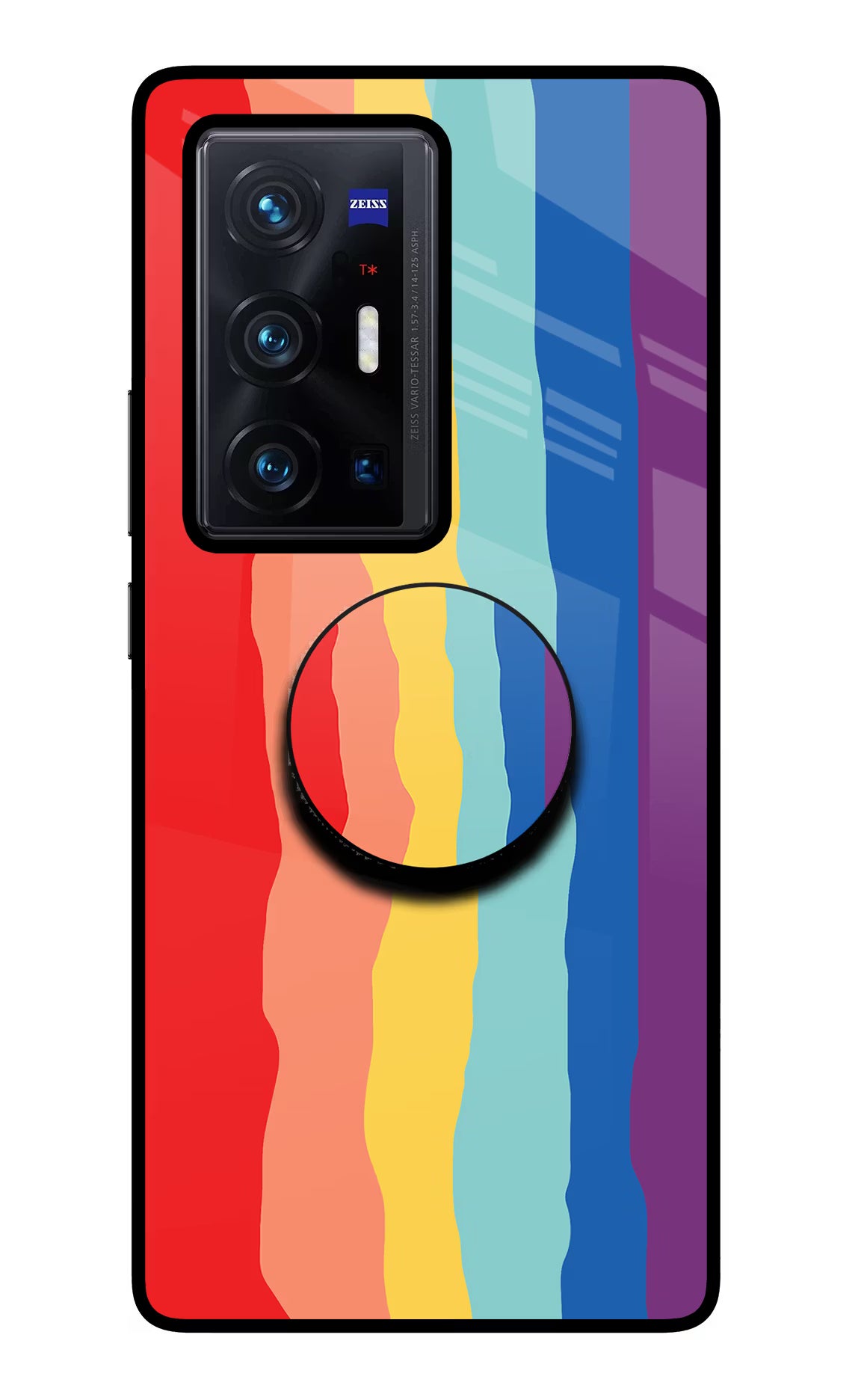 Rainbow Vivo X70 Pro+ Pop Case - Rainbow Vivo X70 Pro+ Pop Case by Casekaro Rainbow Vivo X70 Pro+ Pop Case by Casekaro