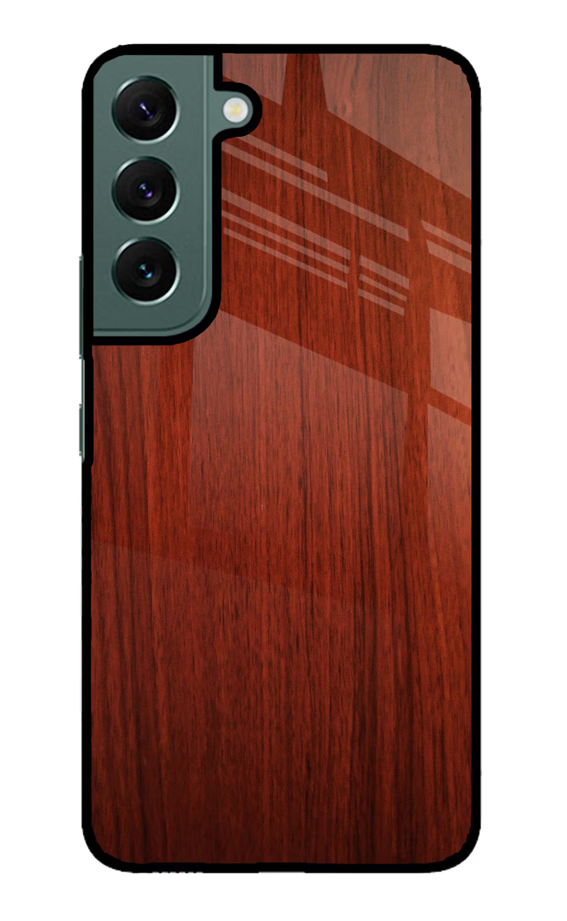 Wooden Plain Pattern Samsung S22 Glass Case - Wooden Plain Pattern Samsung S22 Glass Case Wooden Plain Pattern Samsung S22 Glass Case