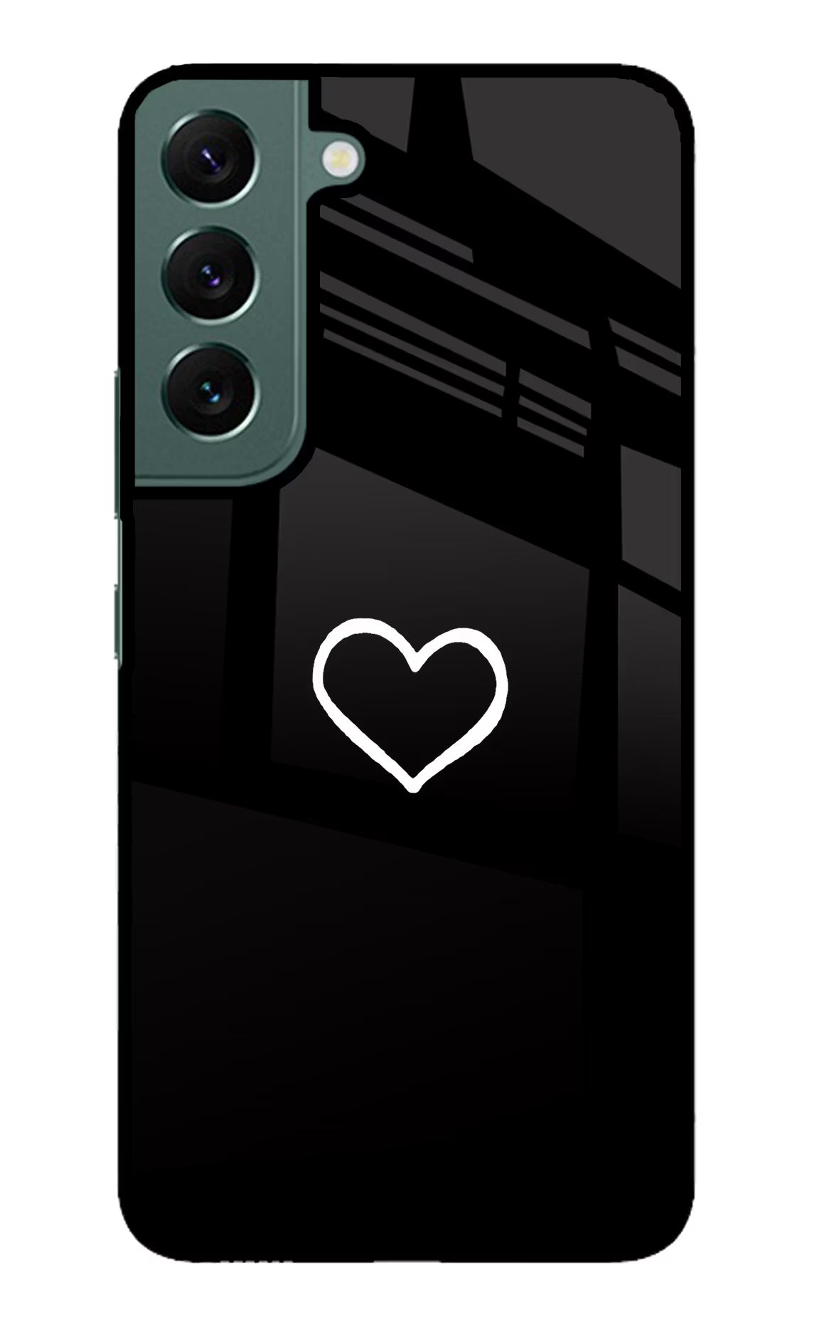 Heart Samsung S22 Back Cover - Heart Samsung S22 Glass Case Back Cover by Casekaro Heart Samsung S22 Glass Case Back Cover by Casekaro