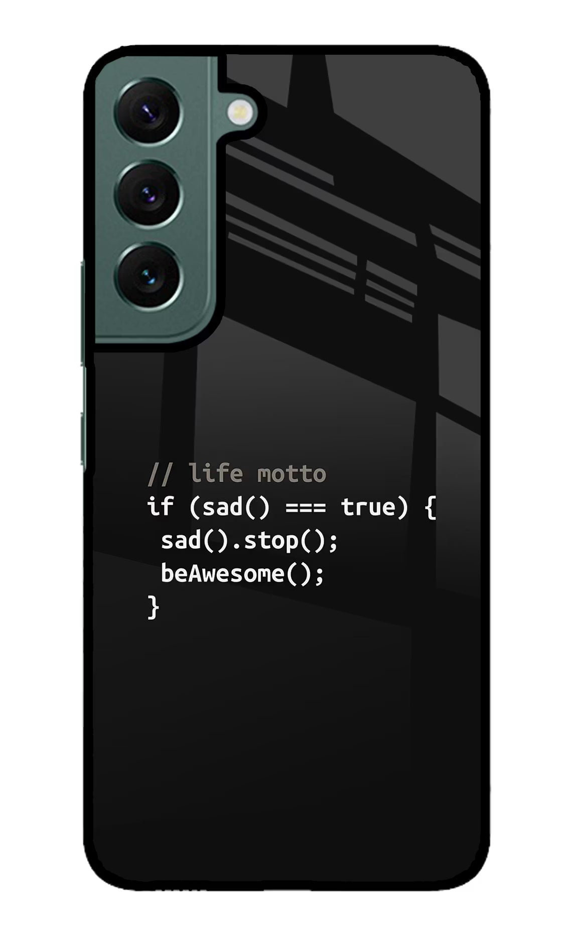 Life Motto Code Samsung S22 Glass Case - Life Motto Code Samsung S22 Glass Case Life Motto Code Samsung S22 Glass Case