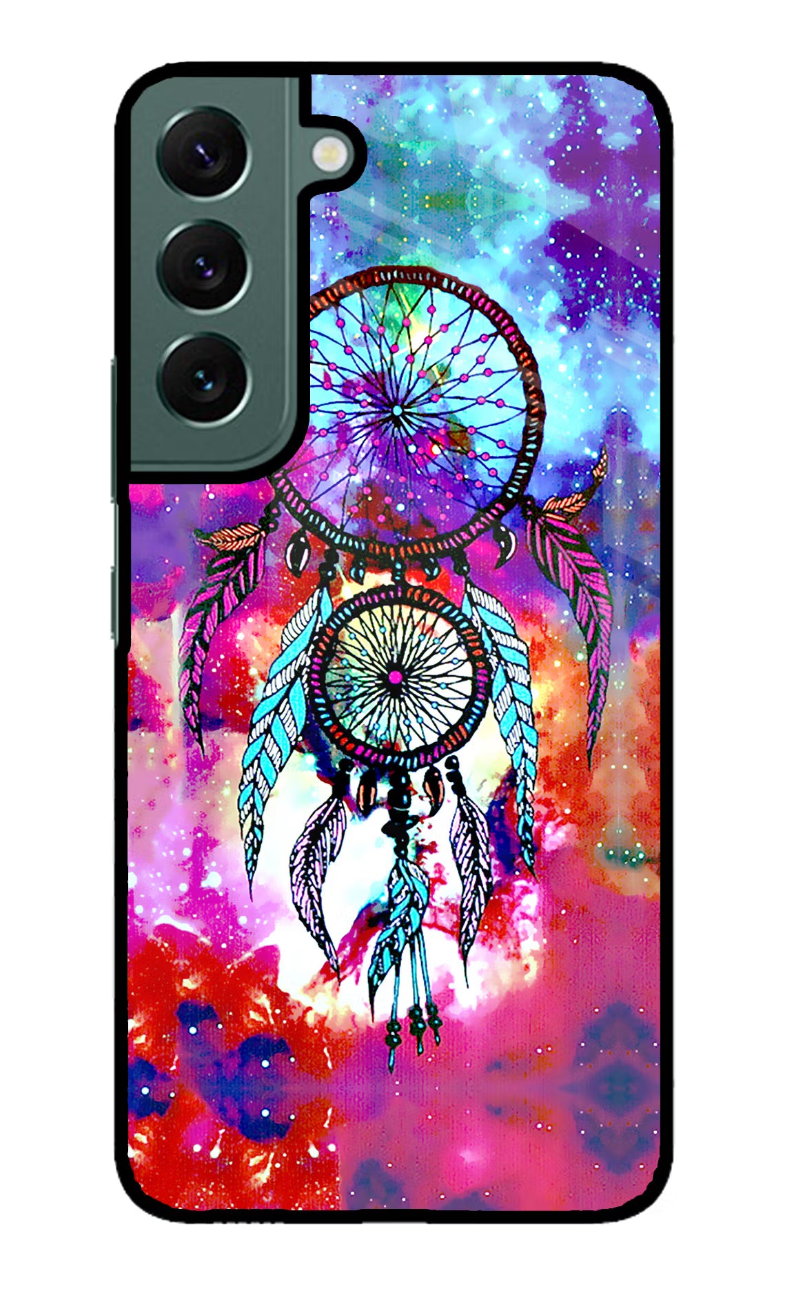 Dream Catcher Abstract Samsung S22 Back Cover - Dream Catcher Abstract Samsung S22 Glass Case Back Cover by Casekaro Dream Catcher Abstract Samsung S22 Glass Case Back Cover by Casekaro