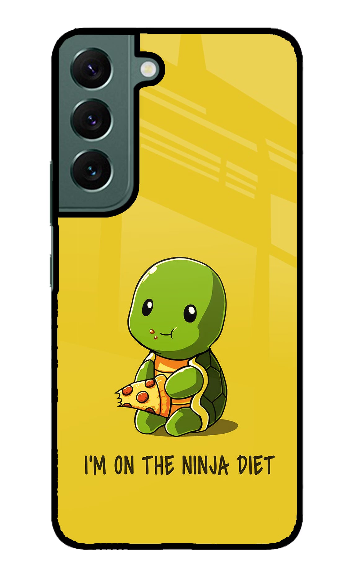 I'm on Ninja Diet Samsung S22 Back Cover - I'm on Ninja Diet Samsung S22 Glass Case Back Cover by Casekaro I'm on Ninja Diet Samsung S22 Glass Case Back Cover by Casekaro