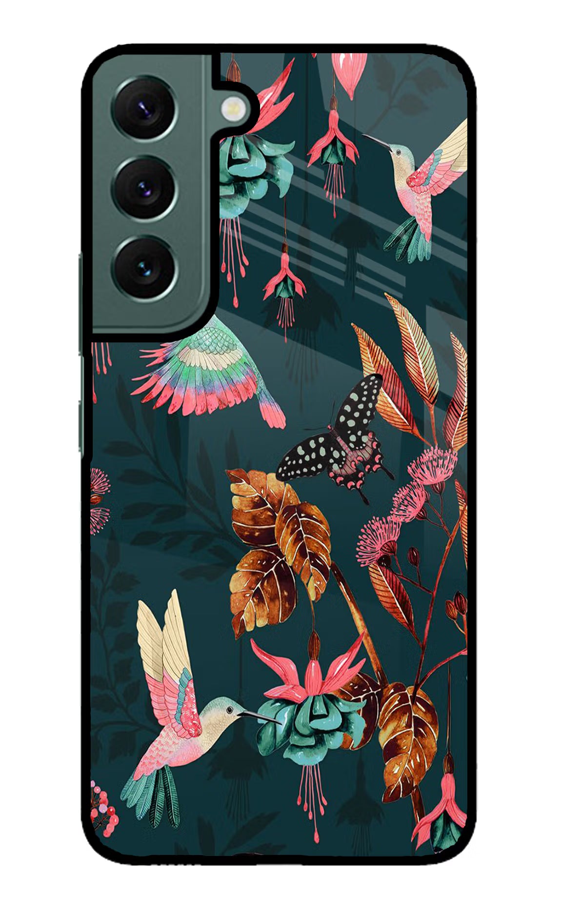 Birds Samsung S22 Back Cover - Birds Samsung S22 Glass Case Back Cover by Casekaro Birds Samsung S22 Glass Case Back Cover by Casekaro