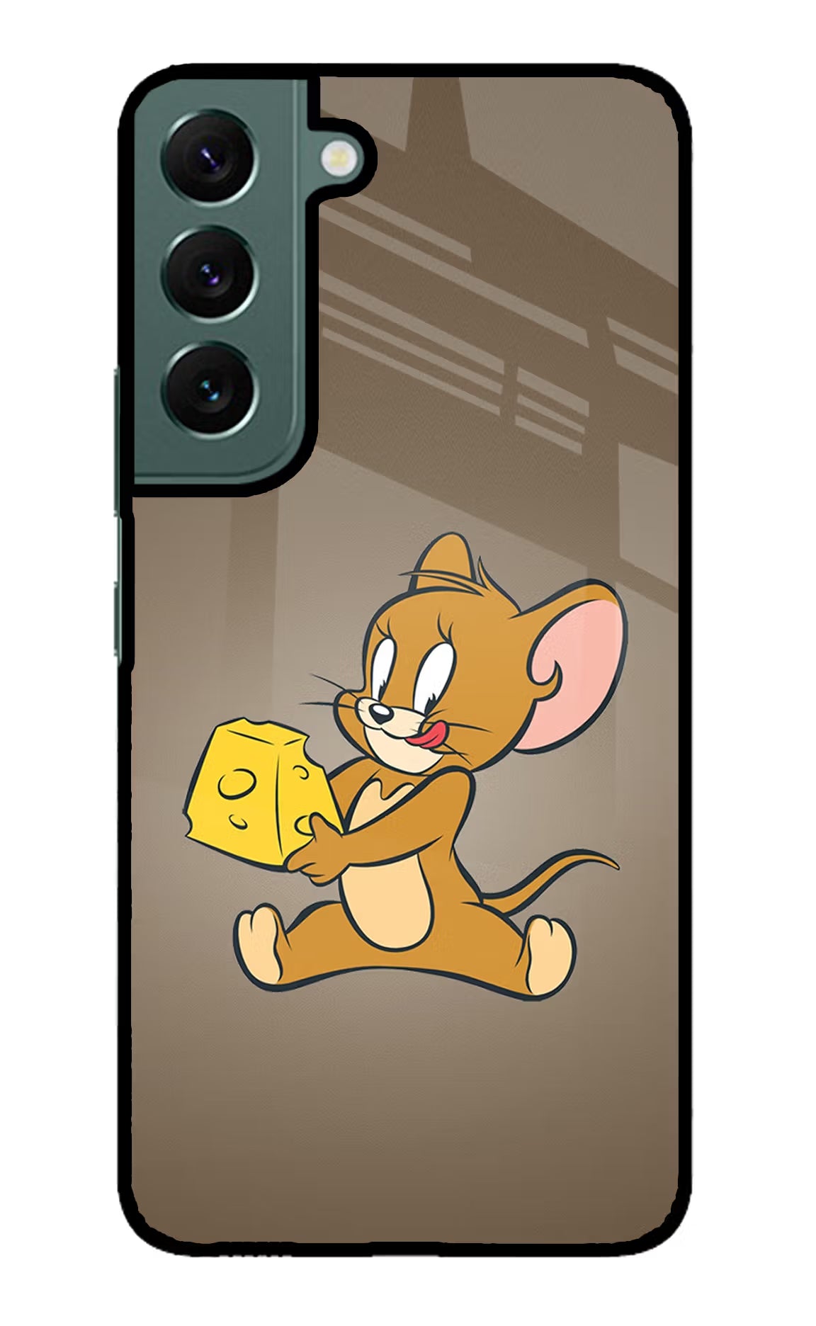 Jerry Samsung S22 Back Cover - Jerry Samsung S22 Glass Case Back Cover by Casekaro Jerry Samsung S22 Glass Case Back Cover by Casekaro