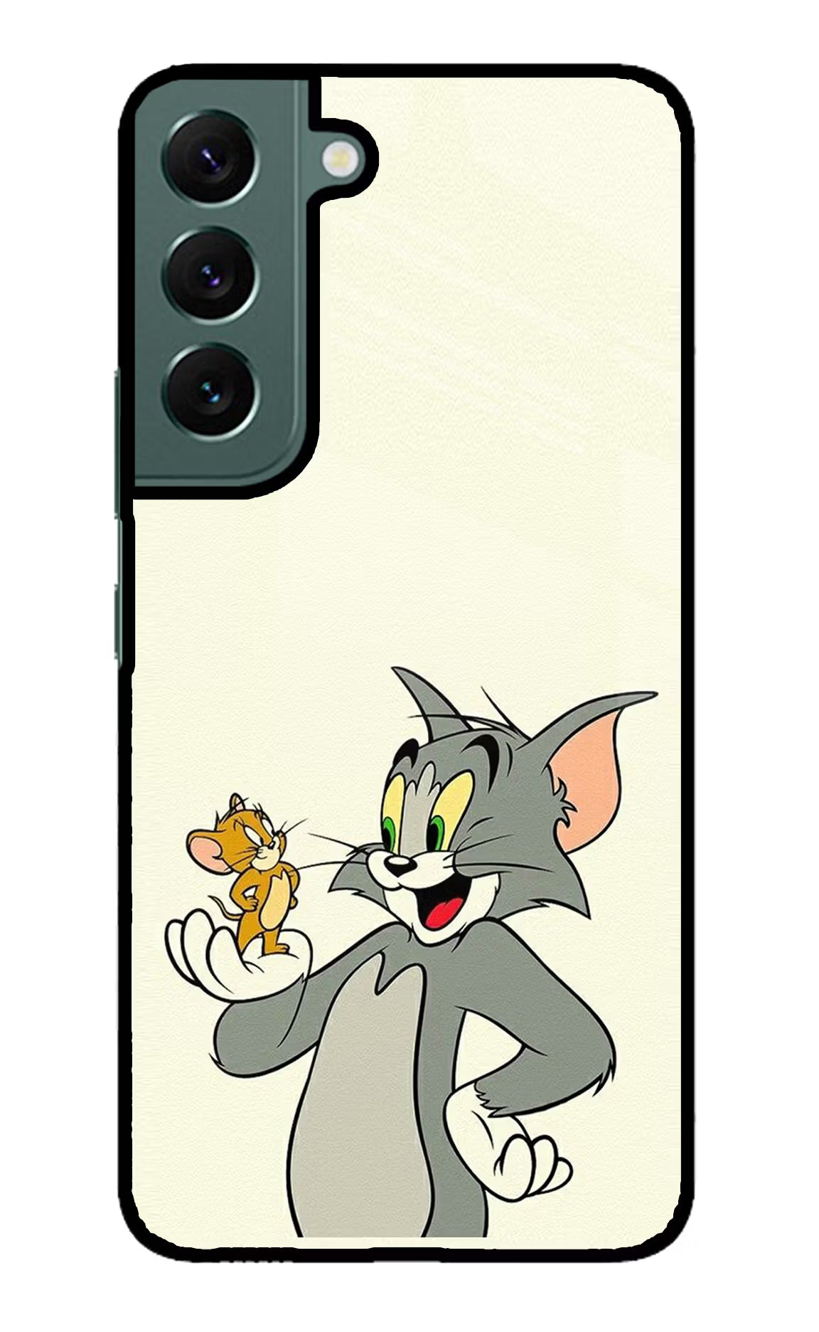 Tom & Jerry Samsung S22 Back Cover - Tom & Jerry Samsung S22 Glass Case Back Cover by Casekaro Tom & Jerry Samsung S22 Glass Case Back Cover by Casekaro