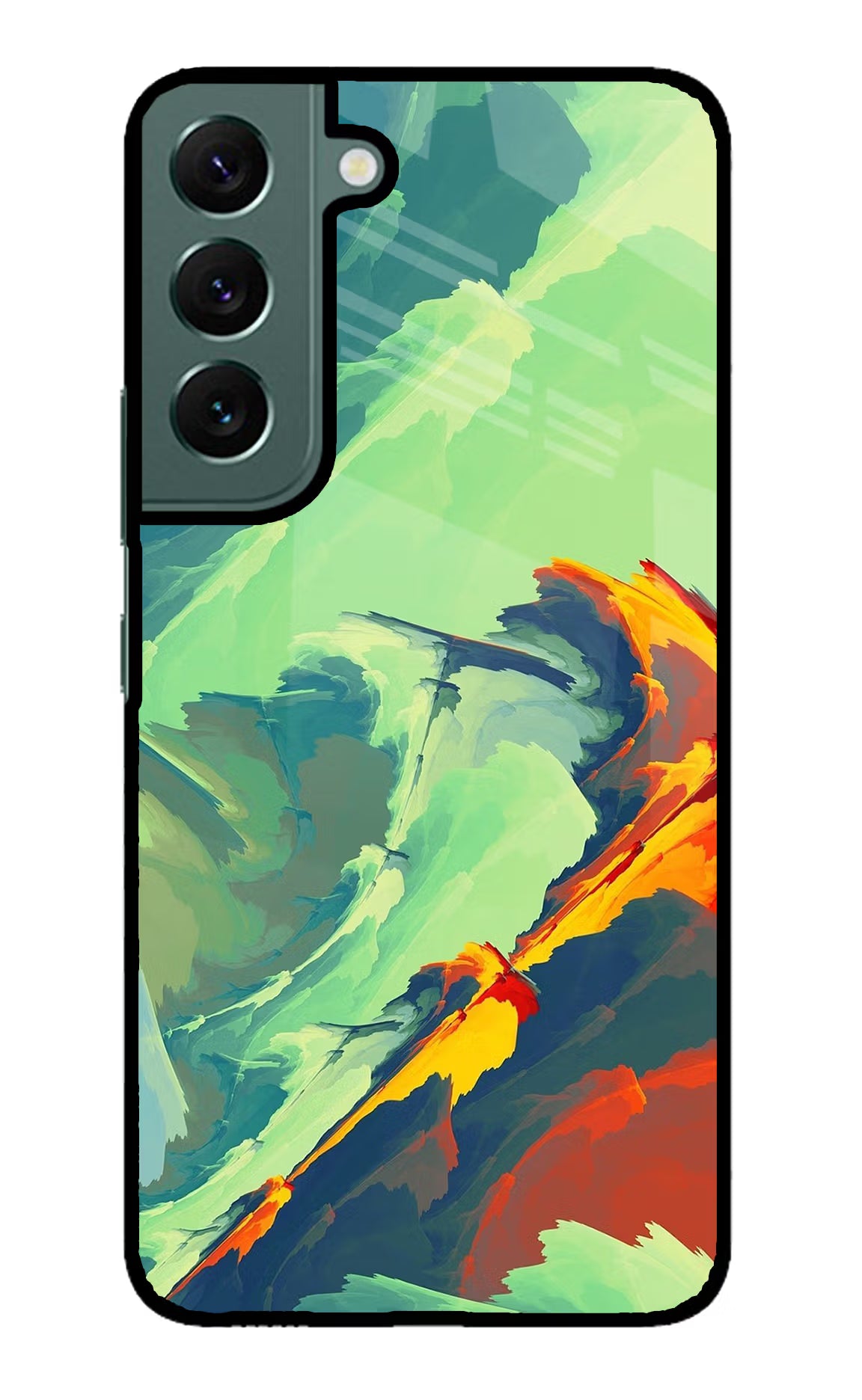 Paint Art Samsung S22 Back Cover - Paint Art Samsung S22 Glass Case Back Cover by Casekaro Paint Art Samsung S22 Glass Case Back Cover by Casekaro