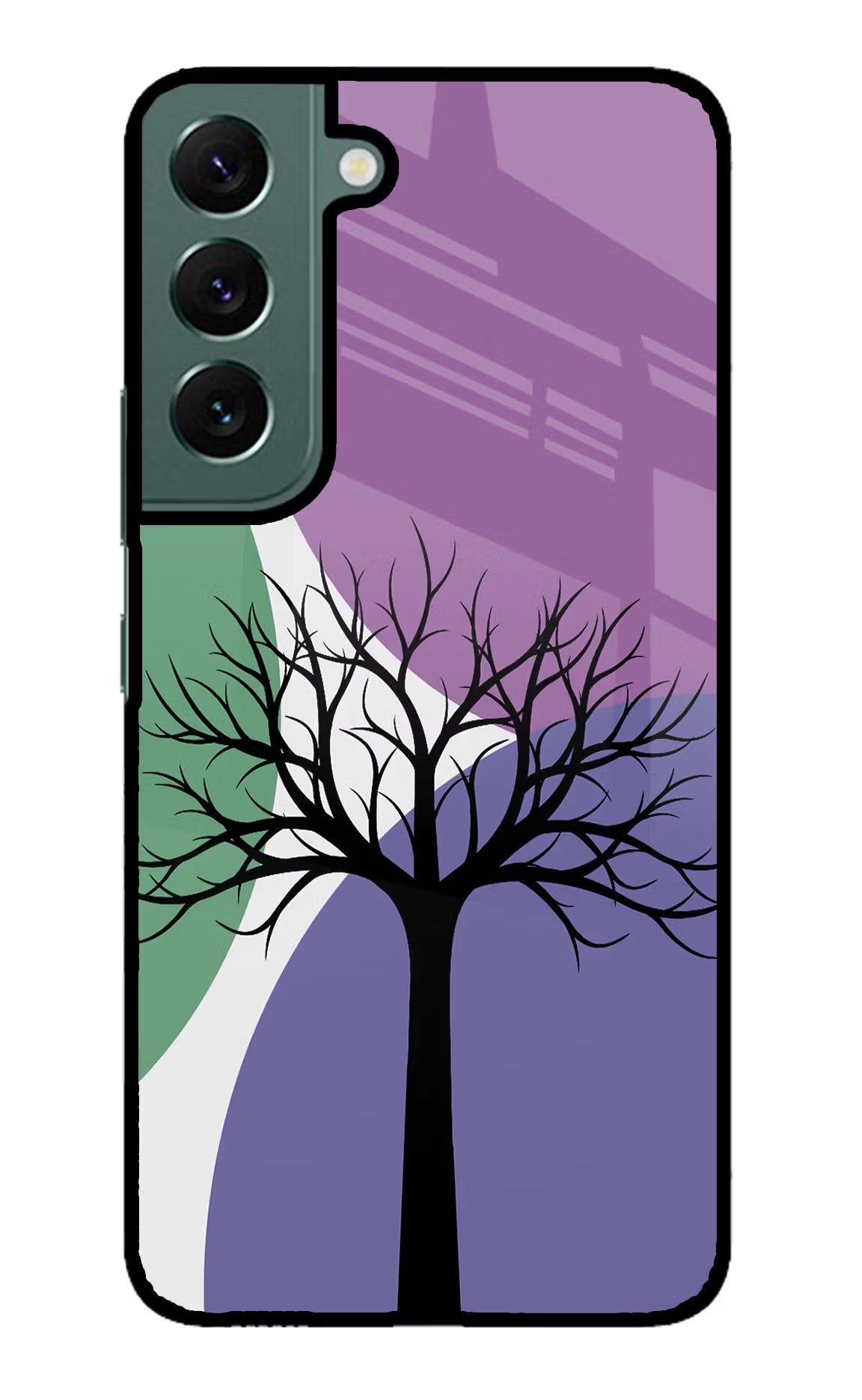 Tree Art Samsung S22 Back Cover - Tree Art Samsung S22 Glass Case Back Cover by Casekaro Tree Art Samsung S22 Glass Case Back Cover by Casekaro