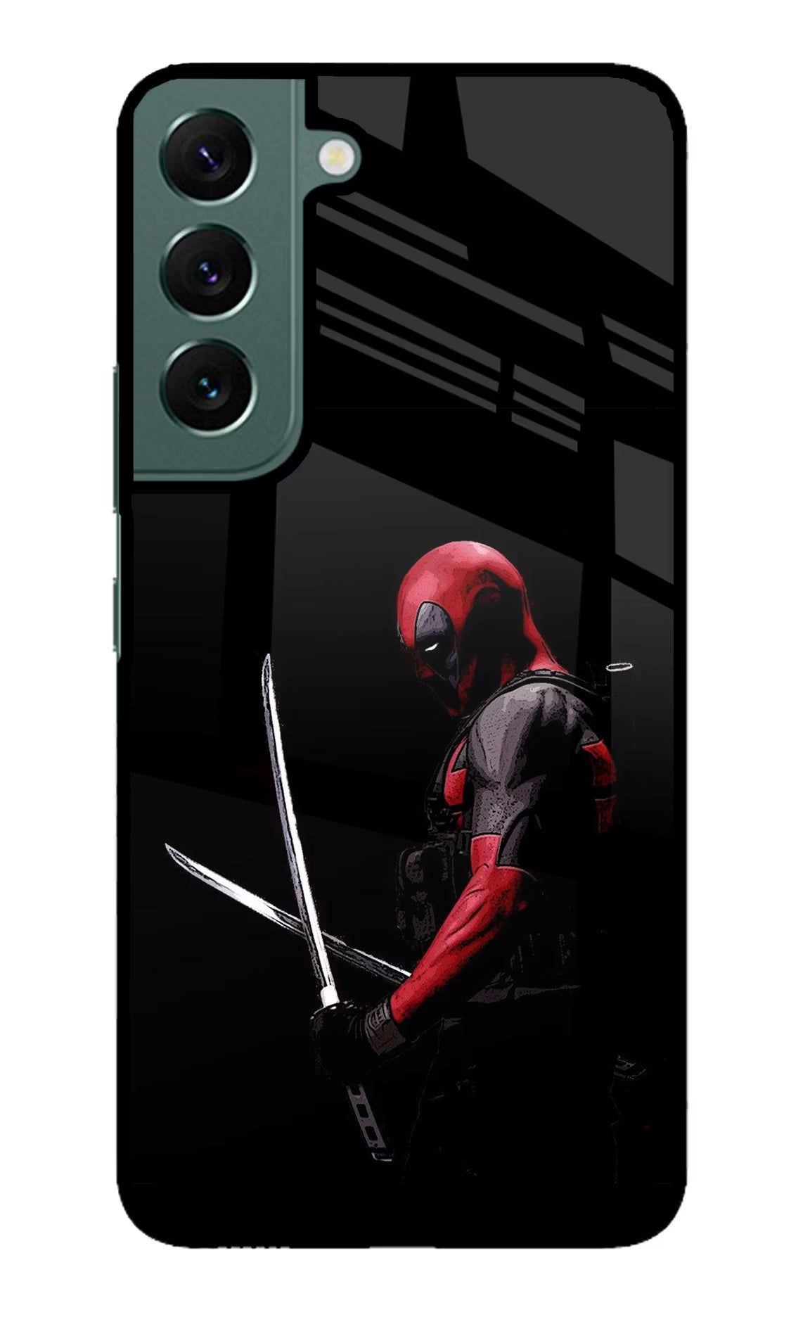 Deadpool Samsung S22 Back Cover - Deadpool Samsung S22 Glass Case Back Cover by Casekaro Deadpool Samsung S22 Glass Case Back Cover by Casekaro