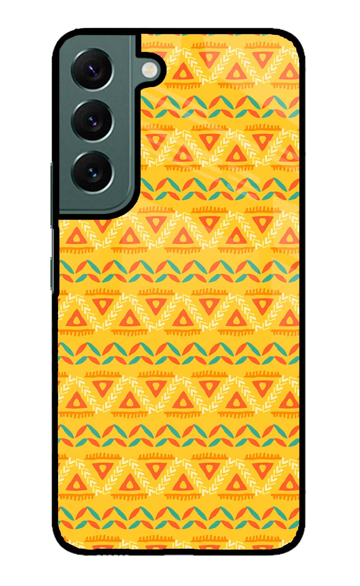 Tribal Pattern Samsung S22 Glass Case - Tribal Pattern Samsung S22 Glass Case Tribal Pattern Samsung S22 Glass Case