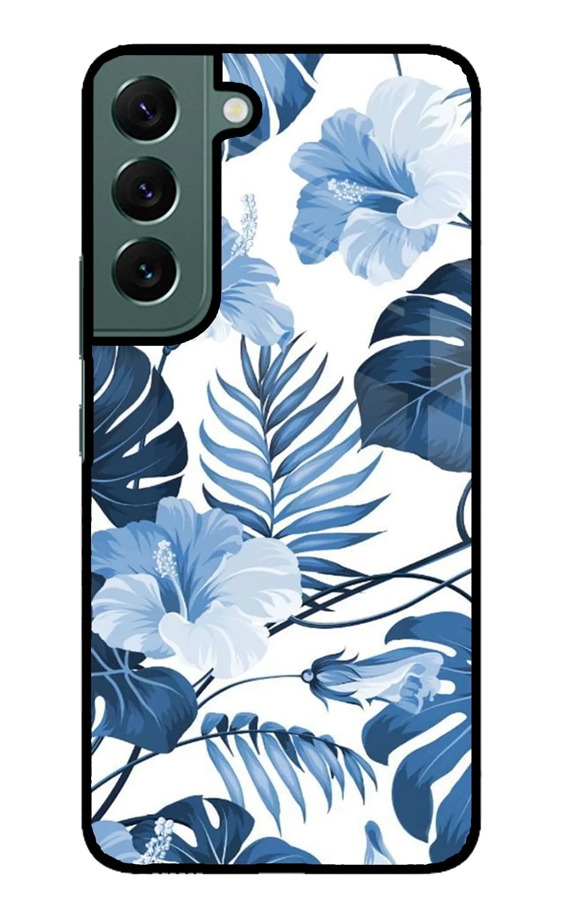 Fabric Art Samsung S22 Glass Case - Fabric Art Samsung S22 Glass Case Fabric Art Samsung S22 Glass Case