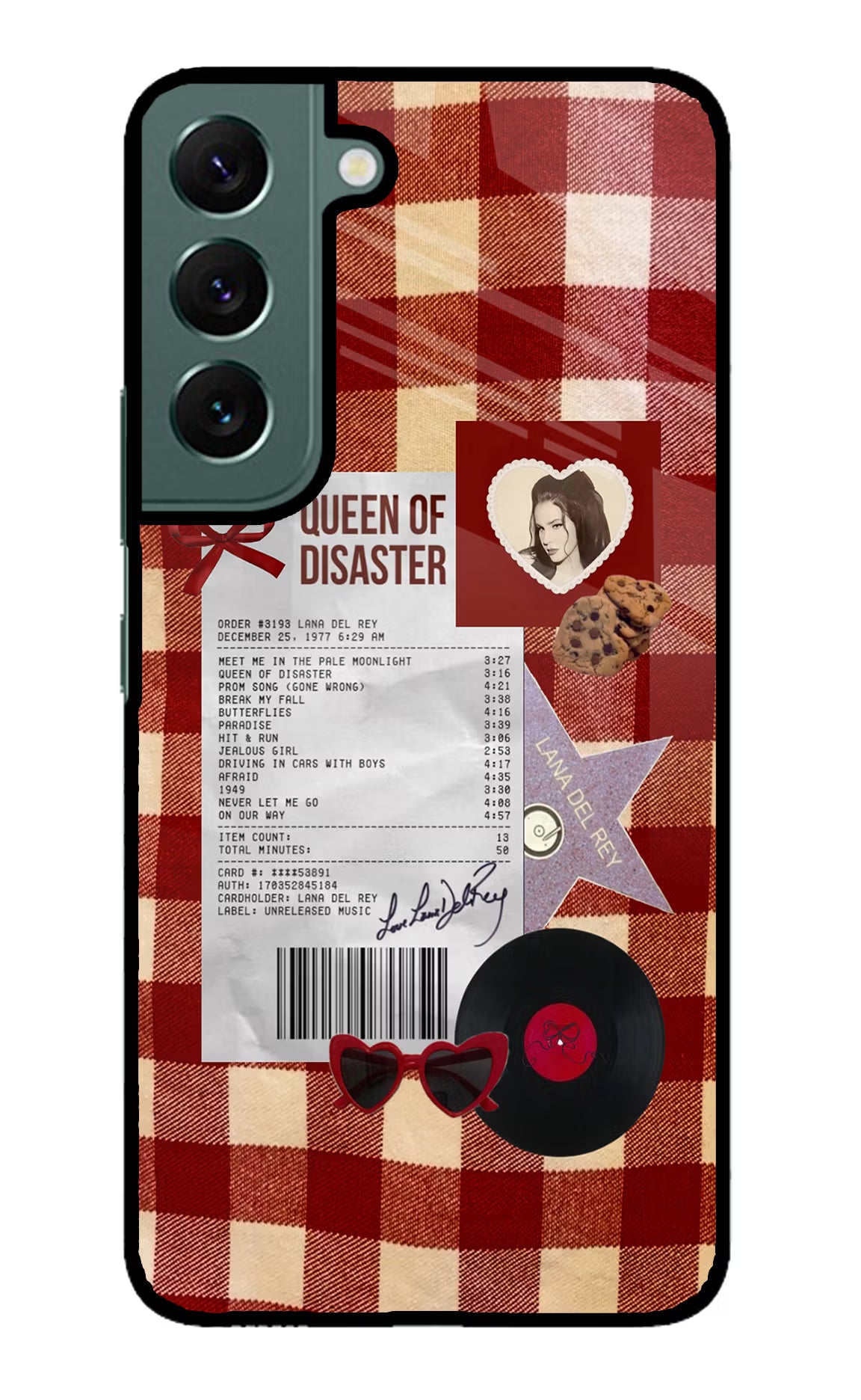 Queen of Disaster Samsung S22 Glass Case - Queen of Disaster Samsung S22 Glass Case Queen of Disaster Samsung S22 Glass Case