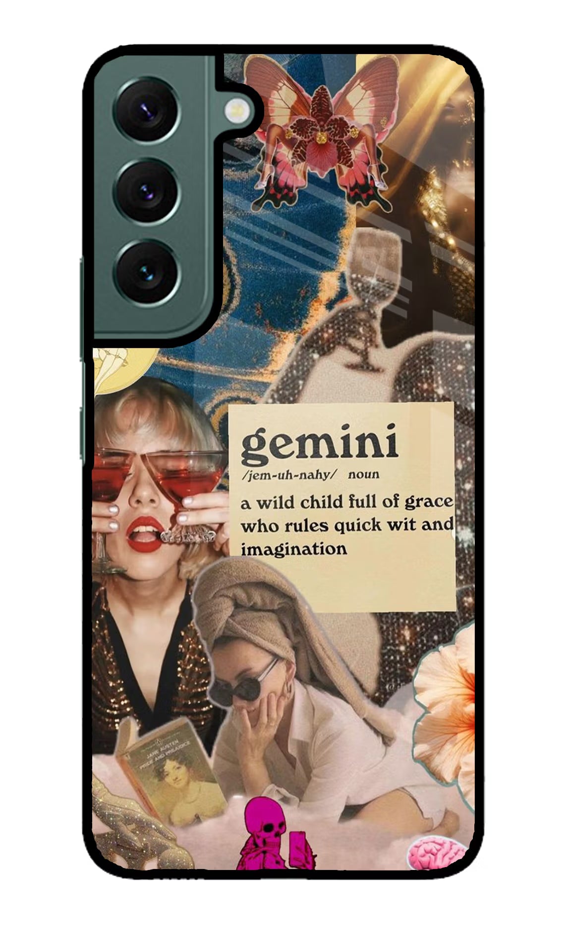 Gemini Zodiac Samsung S22 Glass Case - Gemini Zodiac Samsung S22 Glass Case Gemini Zodiac Samsung S22 Glass Case