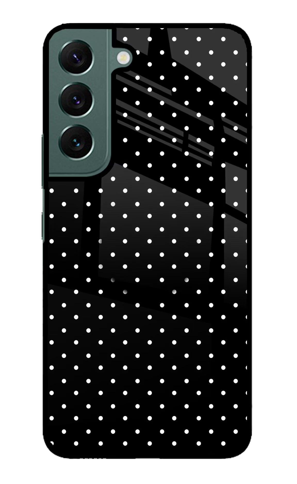 White Dots Samsung S22 Pop Case - White Dots Samsung S22 Pop Case by Casekaro White Dots Samsung S22 Pop Case by Casekaro