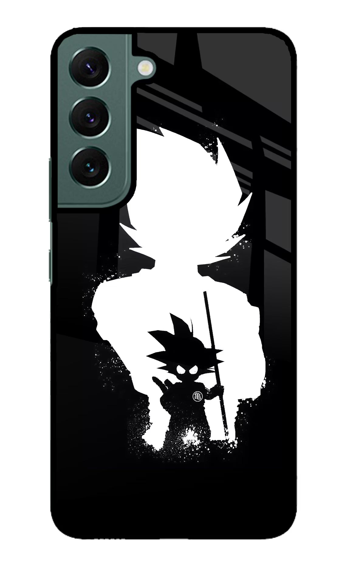 Goku Shadow Samsung S22 Plus Back Cover - Goku Shadow Samsung S22 Plus Glass Case Back Cover by Casekaro Goku Shadow Samsung S22 Plus Glass Case Back Cover by Casekaro