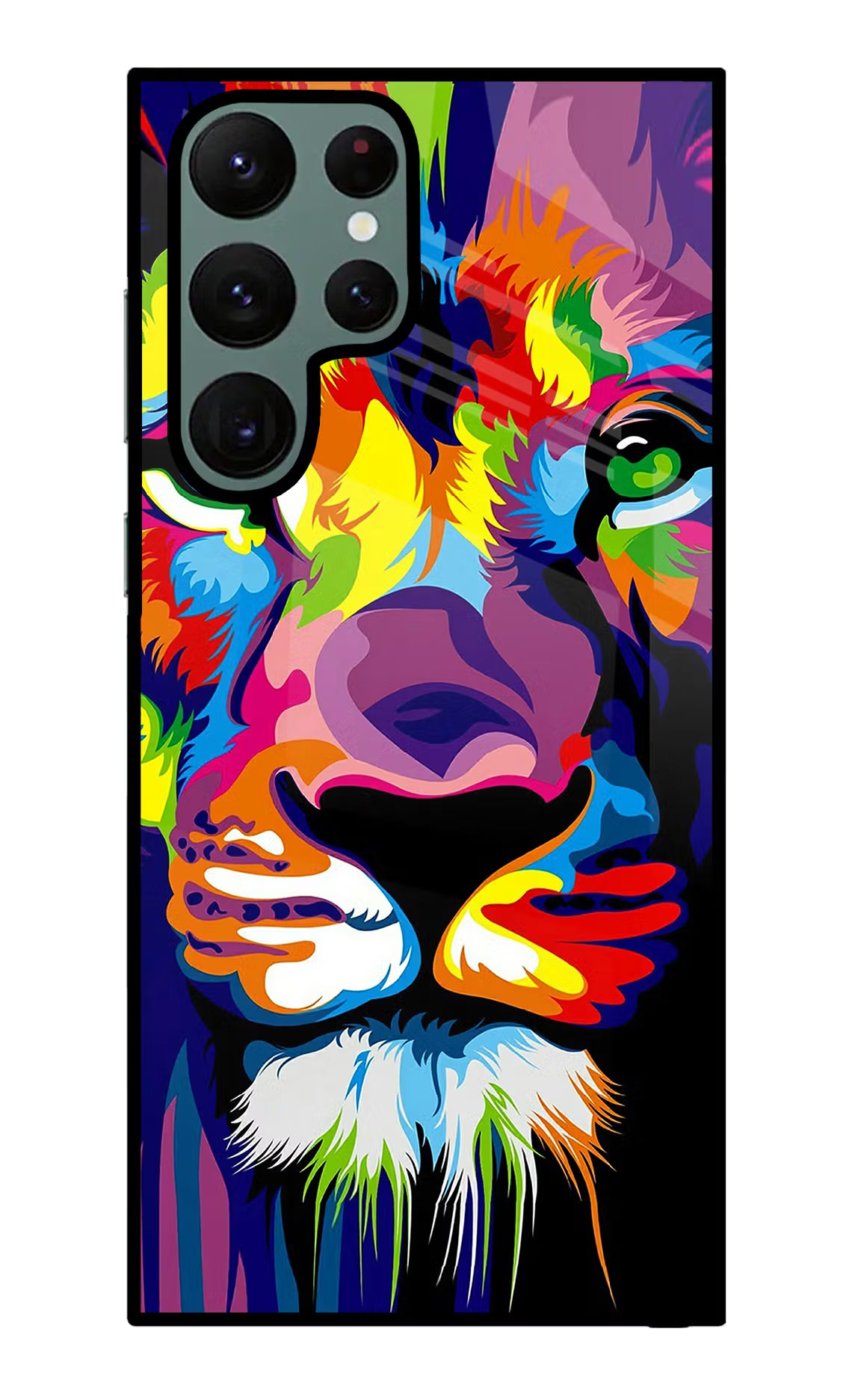 Lion Samsung S22 Ultra Glass Case - Lion Samsung S22 Ultra Glass Case Lion Samsung S22 Ultra Glass Case