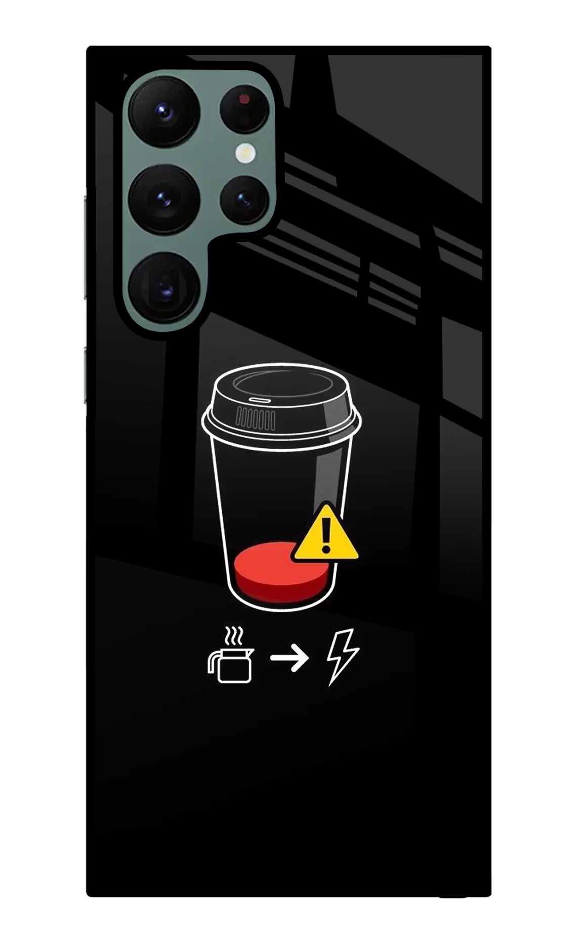 Coffee Samsung S22 Ultra Glass Case - Coffee Samsung S22 Ultra Glass Case Coffee Samsung S22 Ultra Glass Case