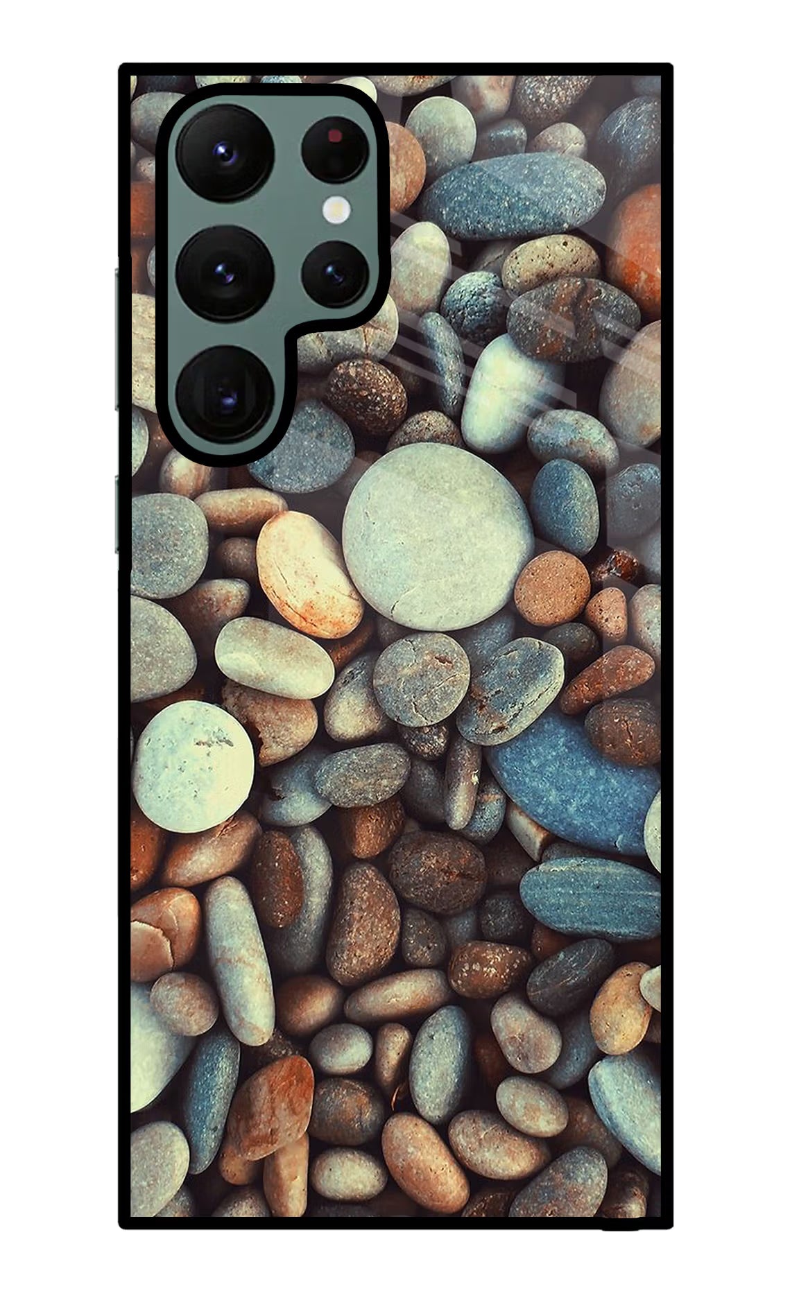 Pebble Samsung S22 Ultra Back Cover - Pebble Samsung S22 Ultra Glass Case Back Cover by Casekaro Pebble Samsung S22 Ultra Glass Case Back Cover by Casekaro