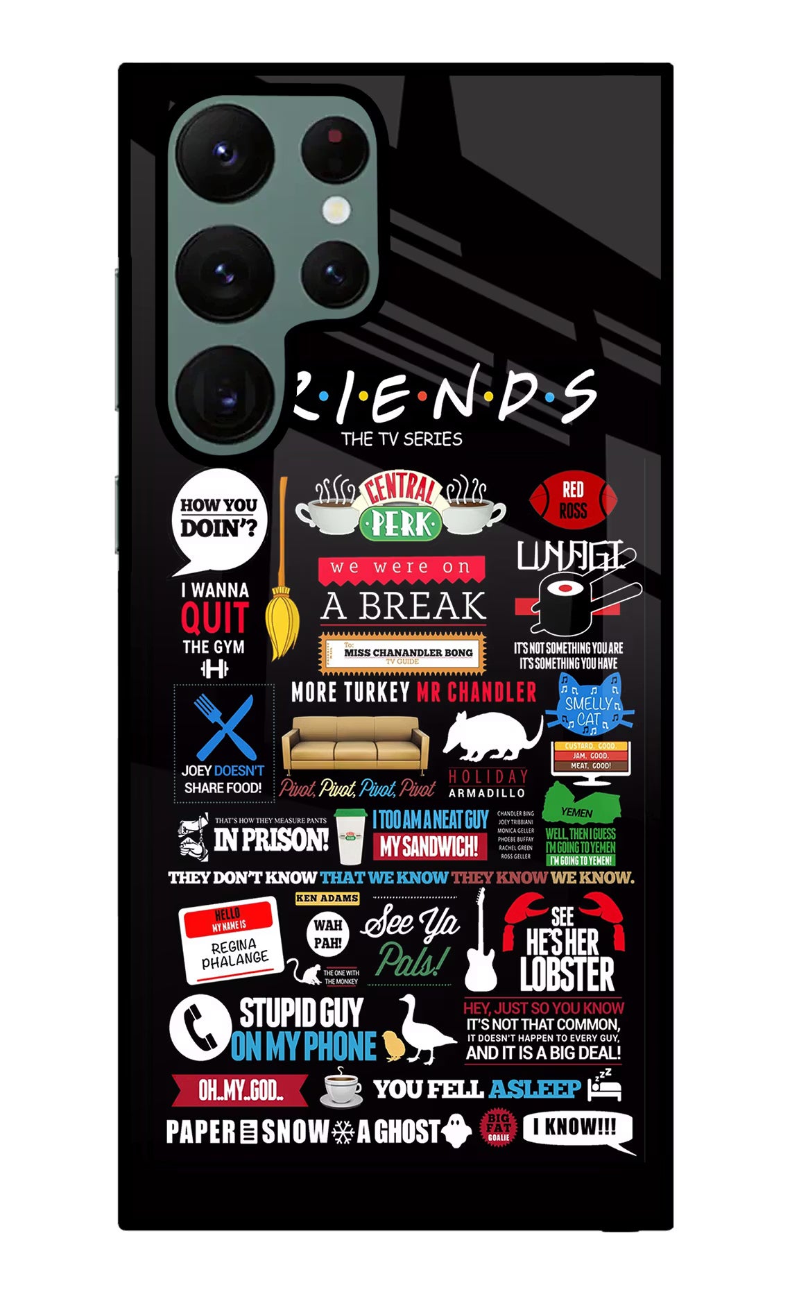 FRIENDS Samsung S22 Ultra Glass Case - FRIENDS Samsung S22 Ultra Glass Case FRIENDS Samsung S22 Ultra Glass Case
