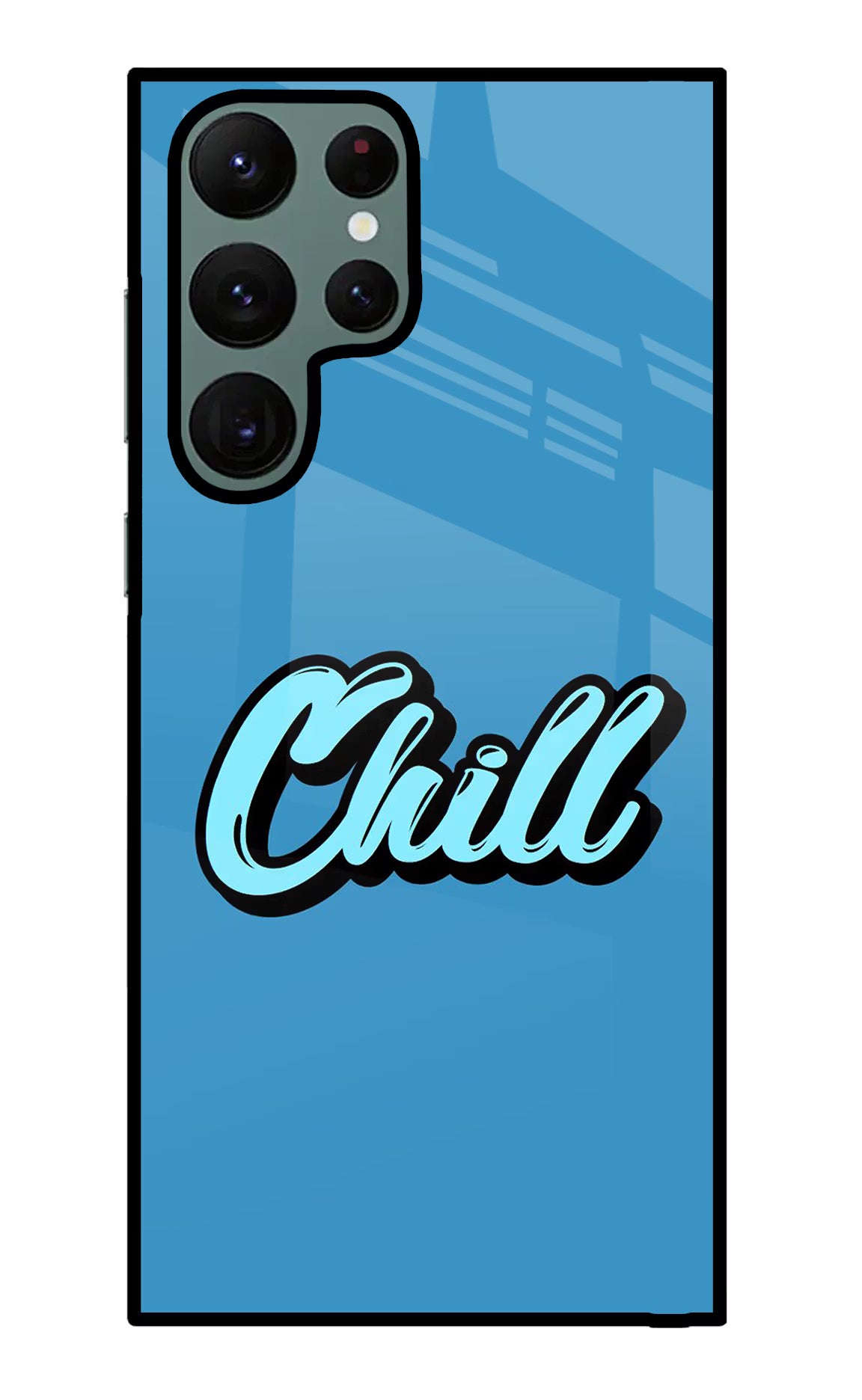 Chill Samsung S22 Ultra Back Cover - Chill Samsung S22 Ultra Glass Case Back Cover by Casekaro Chill Samsung S22 Ultra Glass Case Back Cover by Casekaro