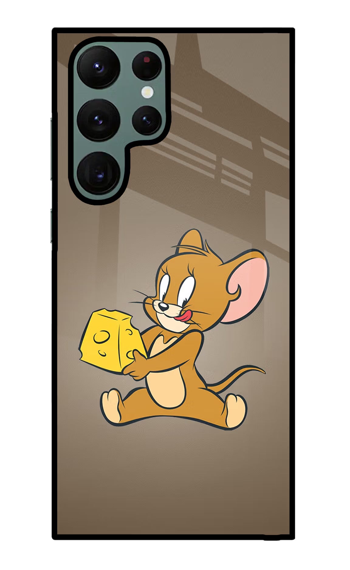 Jerry Samsung S22 Ultra Back Cover - Jerry Samsung S22 Ultra Glass Case Back Cover by Casekaro Jerry Samsung S22 Ultra Glass Case Back Cover by Casekaro