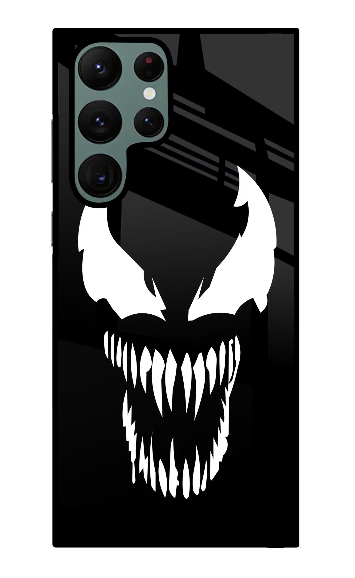 Venom Samsung S22 Ultra Back Cover - Venom Samsung S22 Ultra Glass Case Back Cover by Casekaro Venom Samsung S22 Ultra Glass Case Back Cover by Casekaro